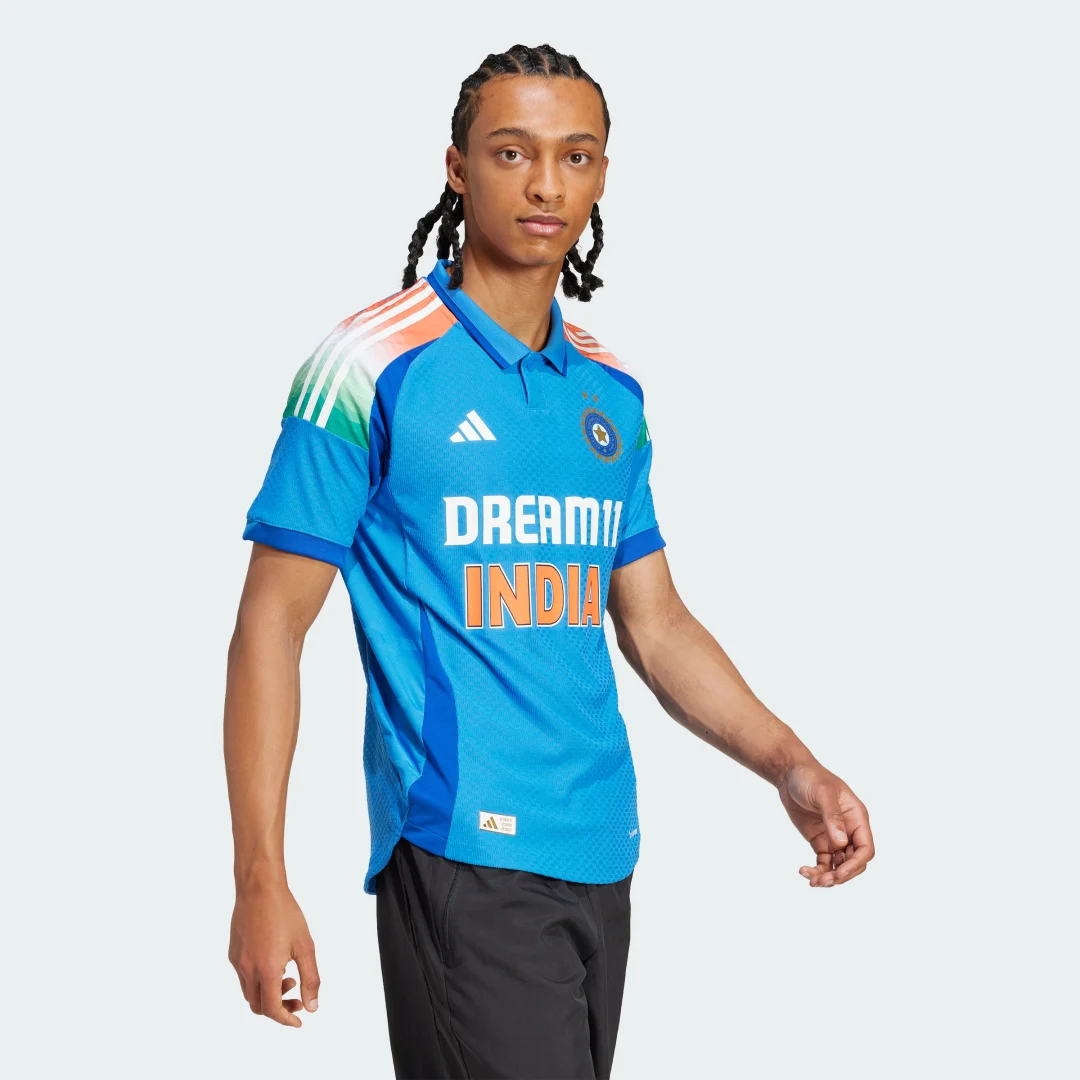 Thumbnail 2 de Camiseta India Cricket One Day International de Adidas – azul