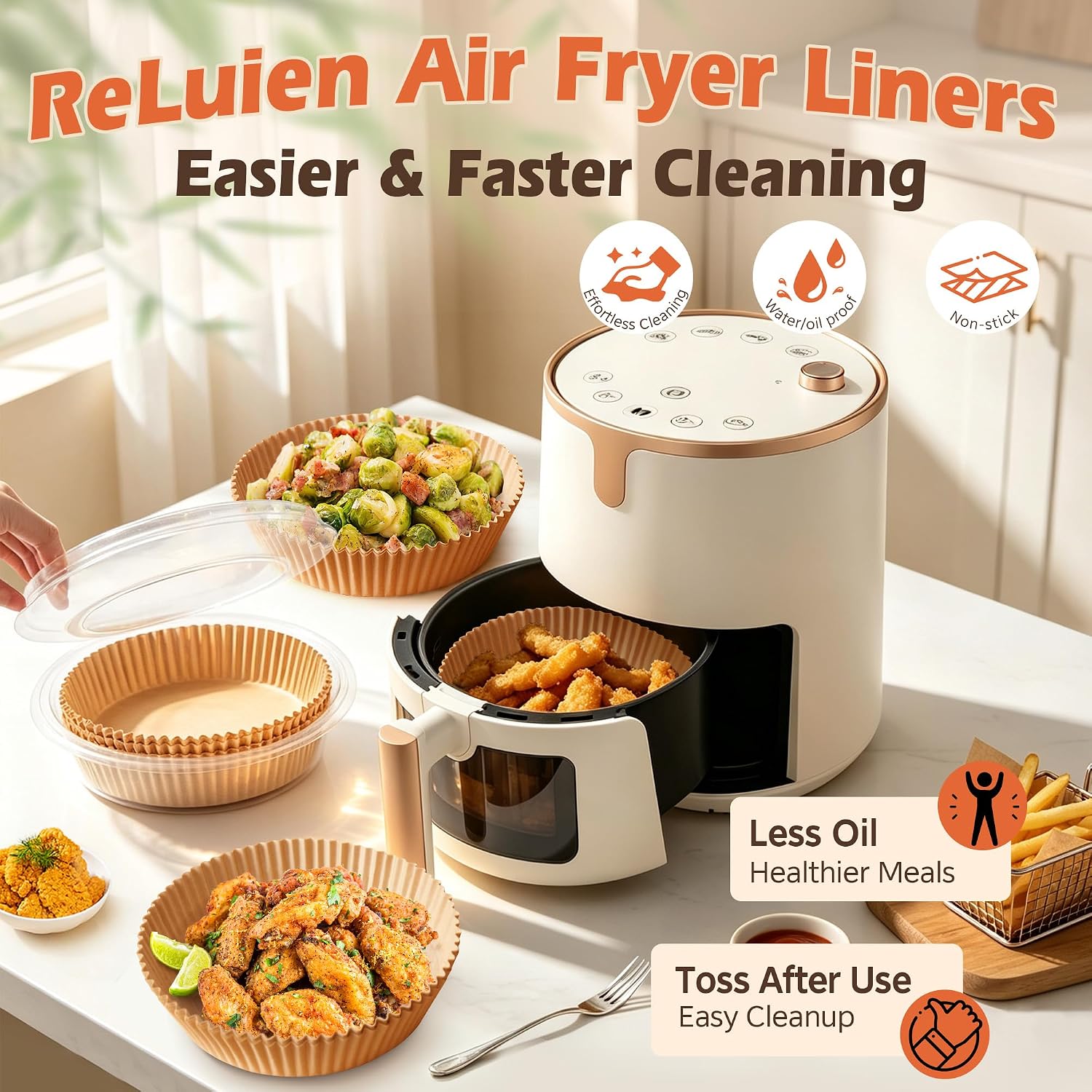 Thumbnail 4 de Air Fryer Liners 100PCS