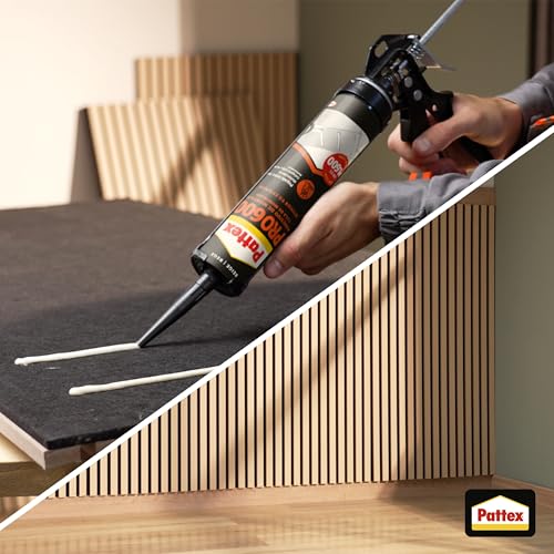 Detalle de Pattex PRO600 Adhesivo de montaje: adhesivo de disolvente extrafuerte, 300 ml