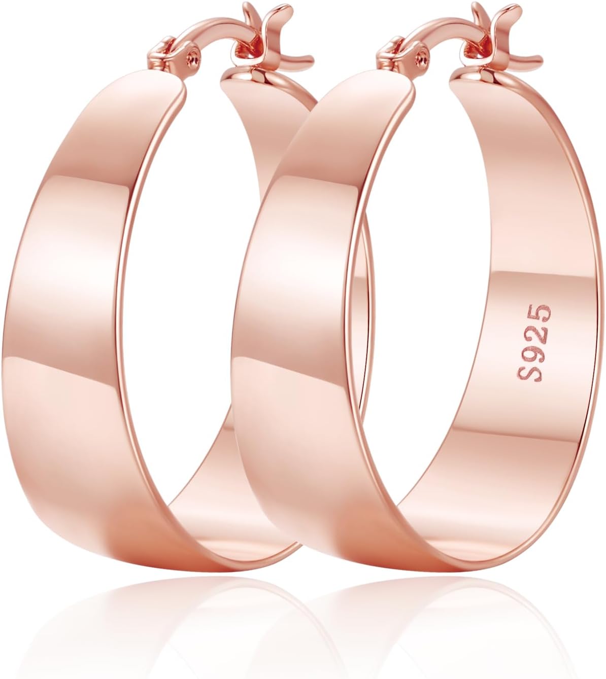 Detalle de OOOPEL Hoop Earrings, 10mm Wide