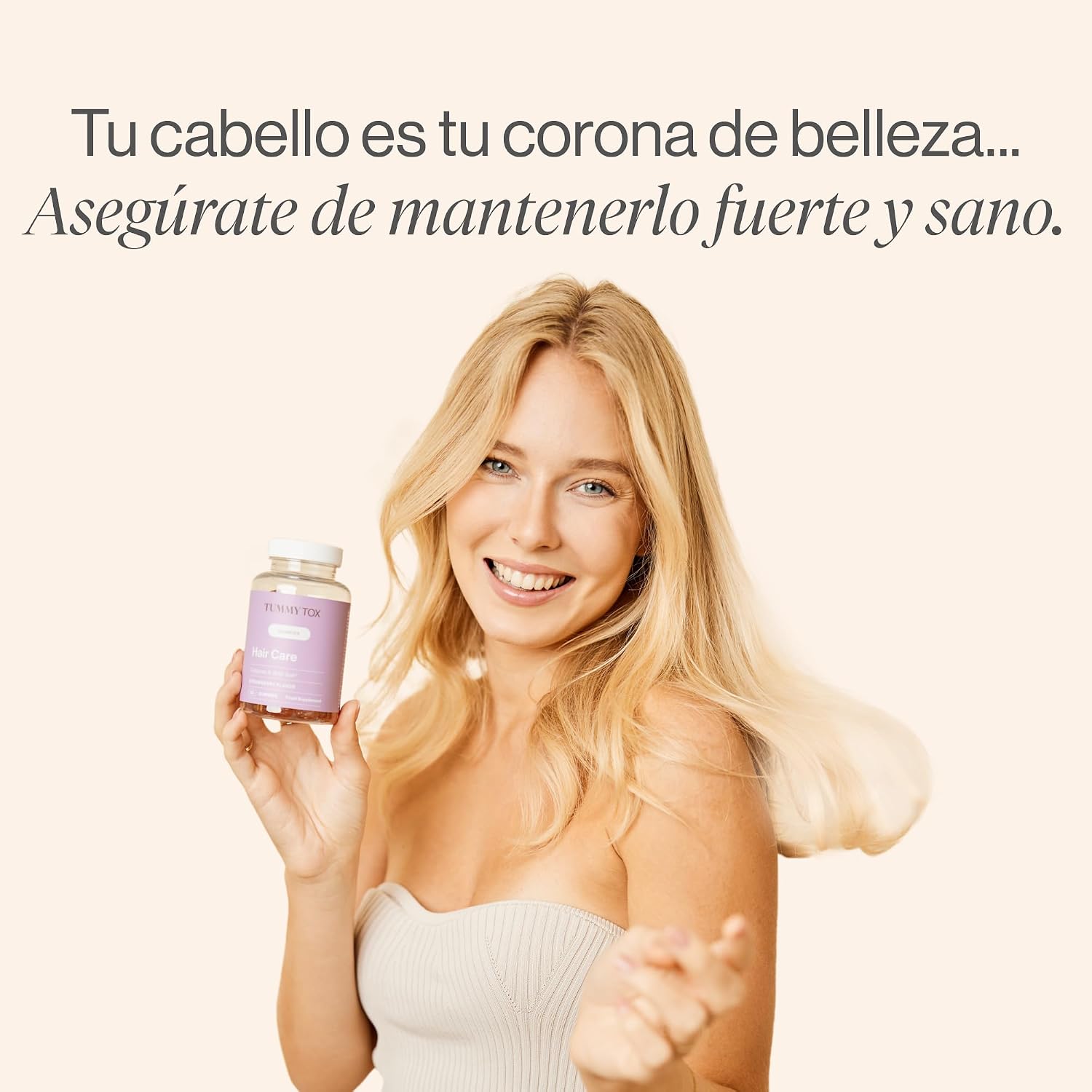 Detalle 2 de Tummy Tox Hair Care Gummies 🌸 Biotina 6000 mcg, 60 días