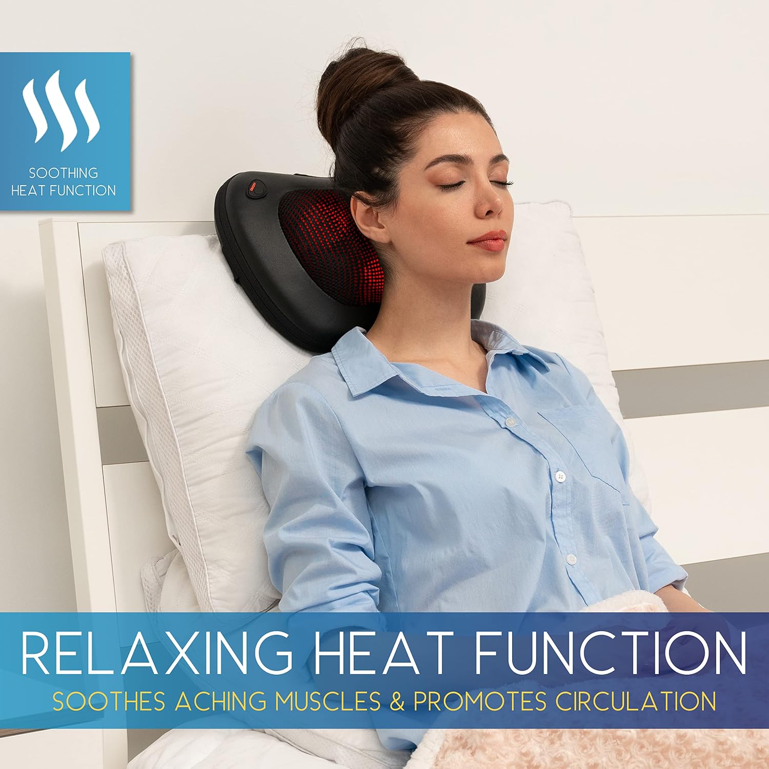 Thumbnail 6 de Comfort Supplies Back Massager: Shiatsu Pillow with Heat for Neck, Back and Shoulders