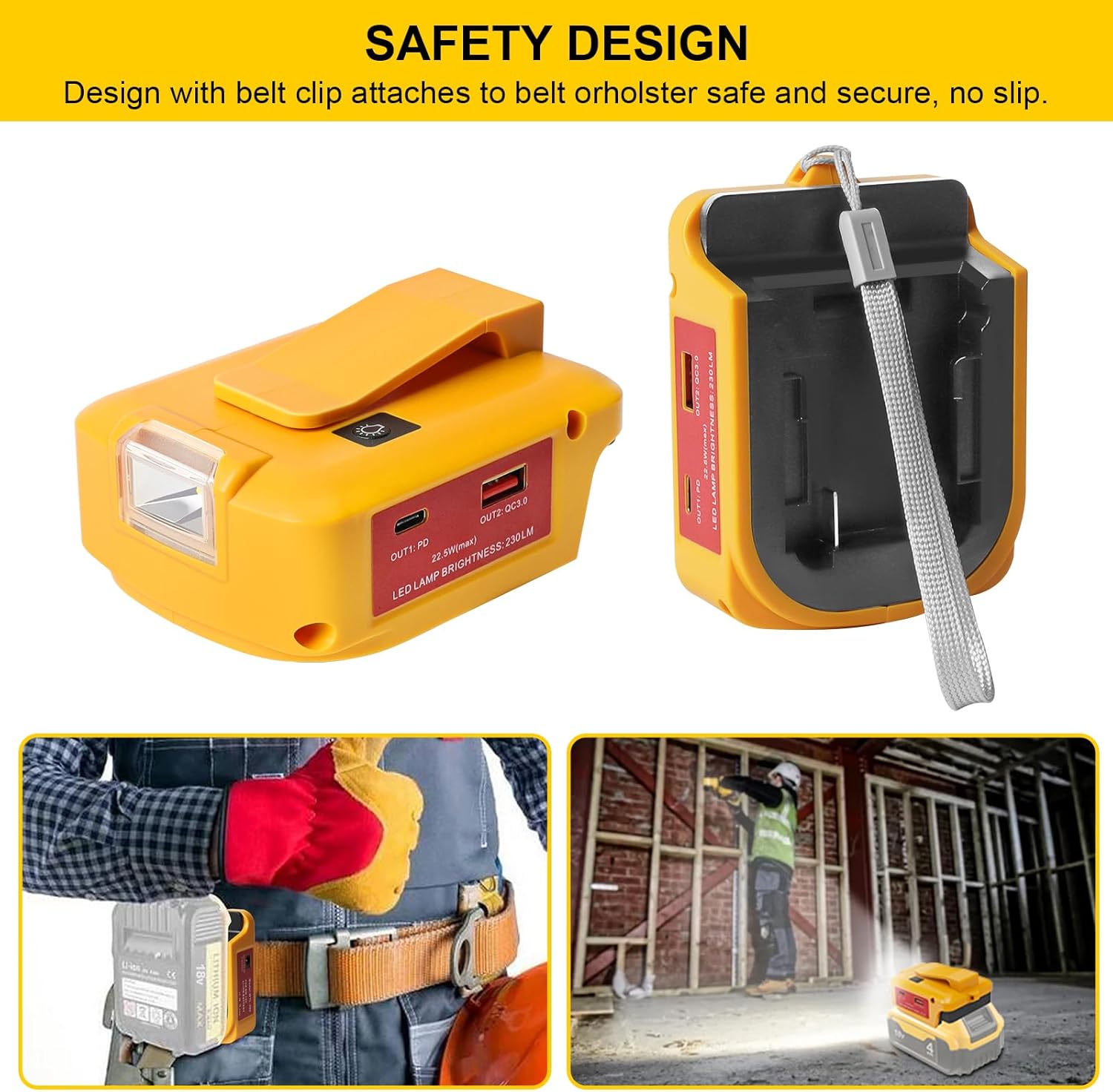 Thumbnail 2 de QUPERR USB Battery Adapter for Dewalt 18V