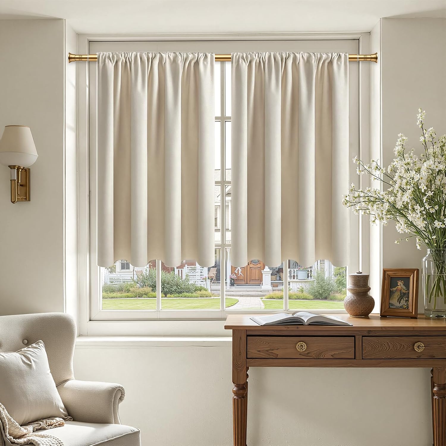 Detalle 2 de CUTEWIND rideaux occultants 60x90 cm beige