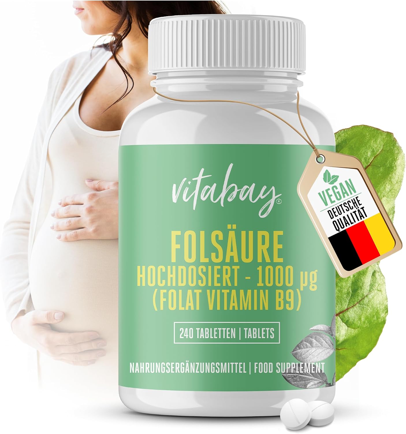 Vitabay Folsäure 1000 mcg Tabletten 💊