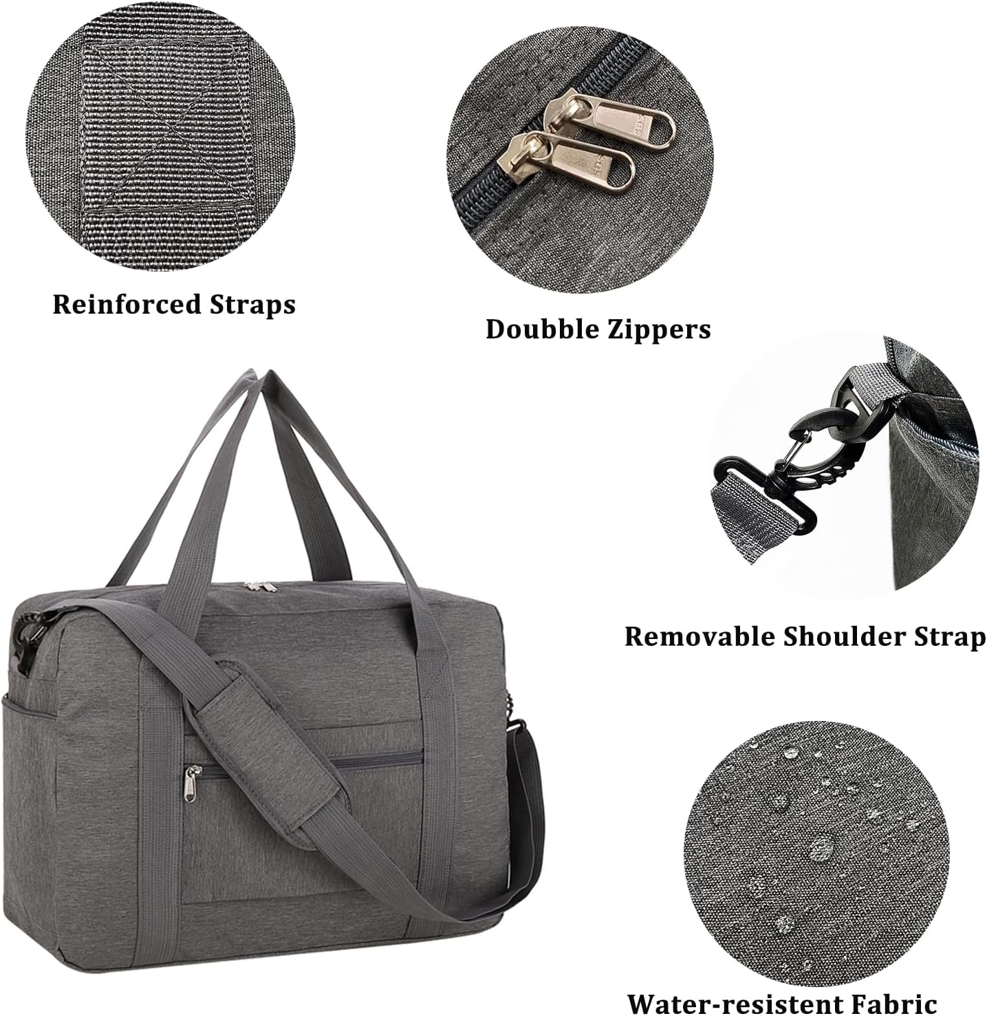 Thumbnail 3 de lifwimner Underseat Cabin Bag for EasyJet 45x32x18cm – 25L with Wet Pocket and Dual-Zip Convenience
