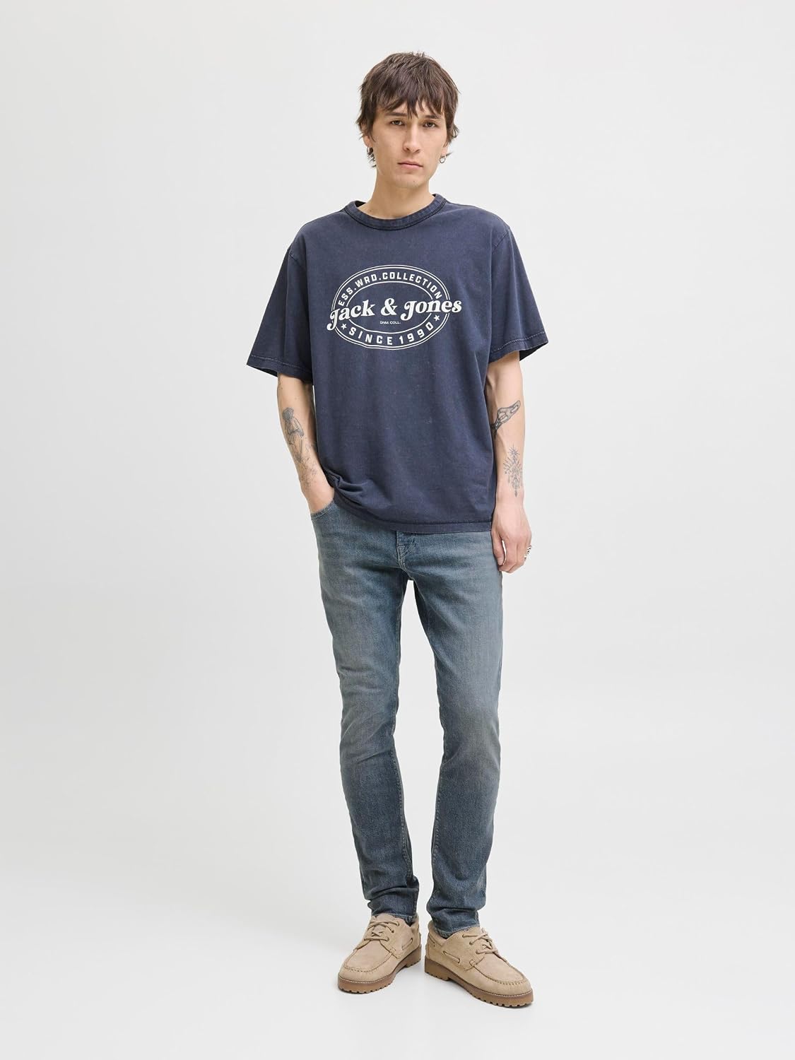 Detalle 2 de Jack & Jones Men's JJIGLENN JJFELIX AM 646 Noos Jeans: Practical Everyday Denim