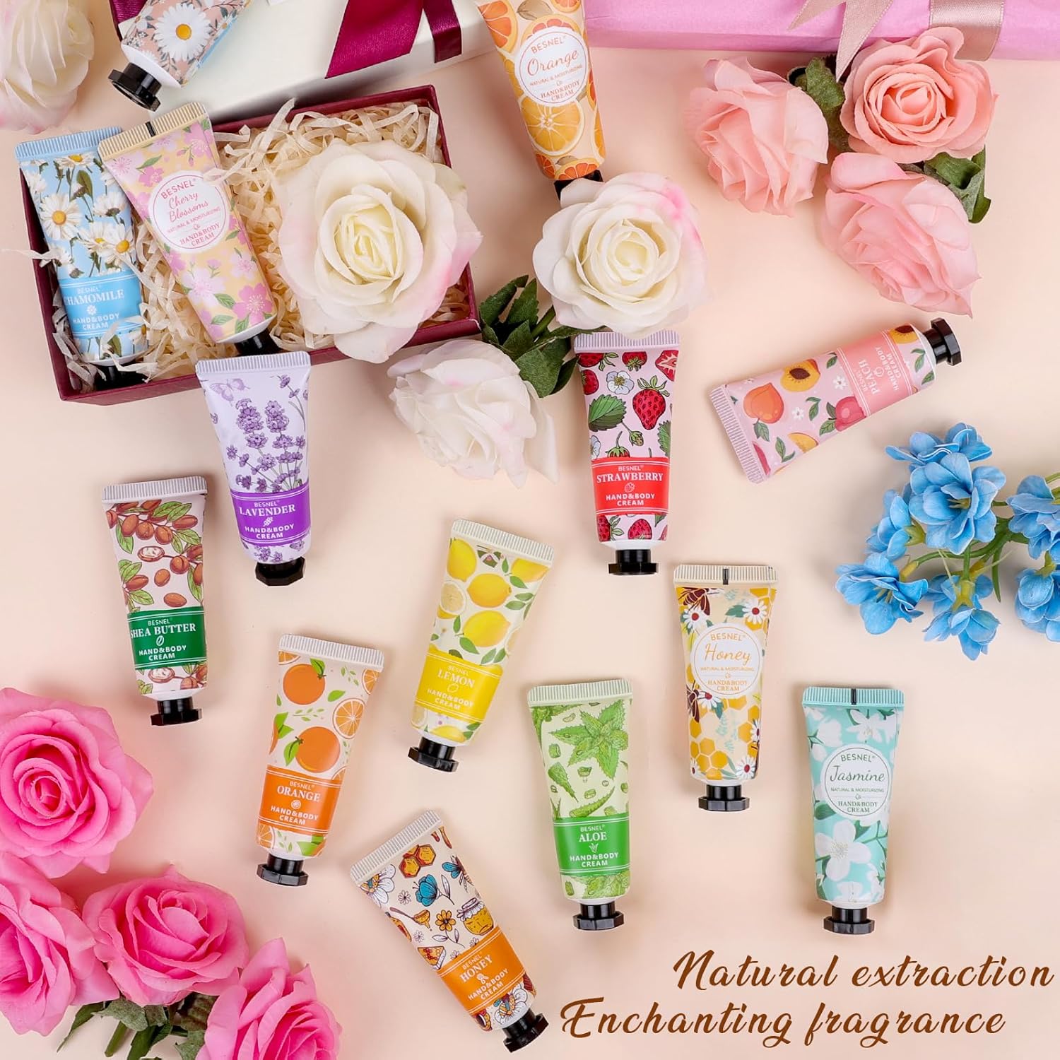 Thumbnail 4 de 24-Pack Natural Hand Cream Gift Set for Women (Mini Travel Size)