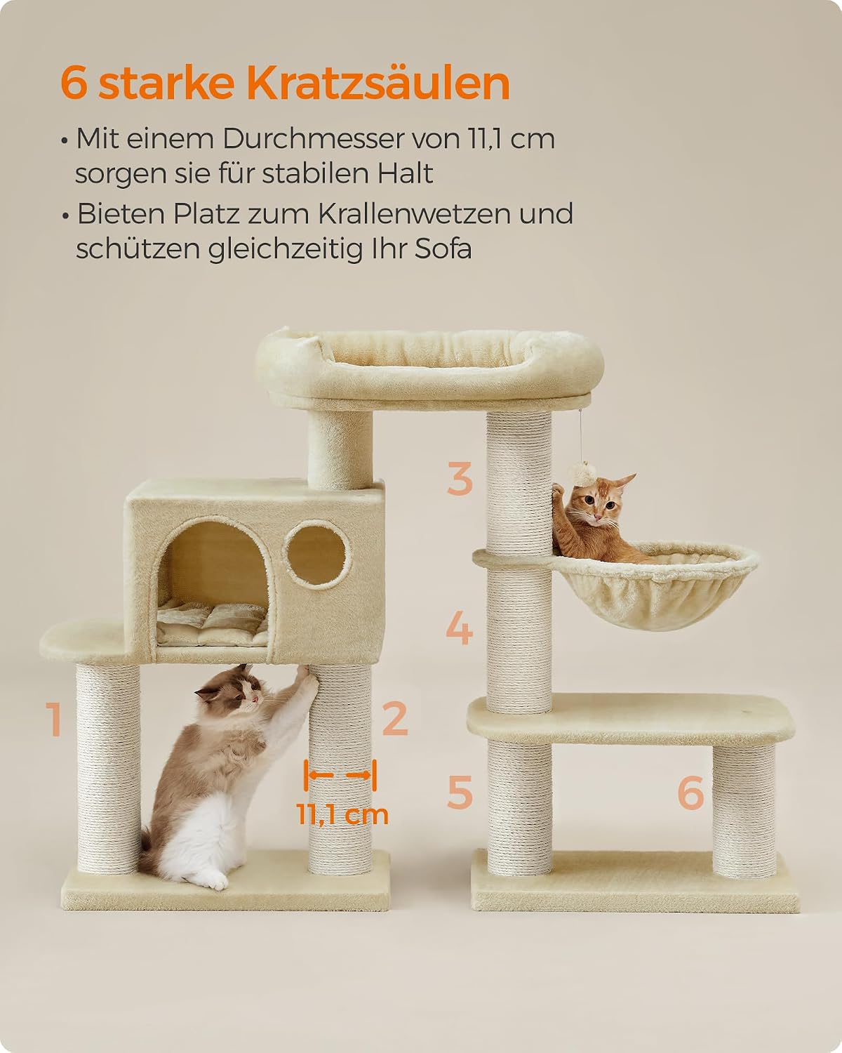 Thumbnail 3 de Feandrea PCT01W Kratzbaum XXL für große Katzen 🐱