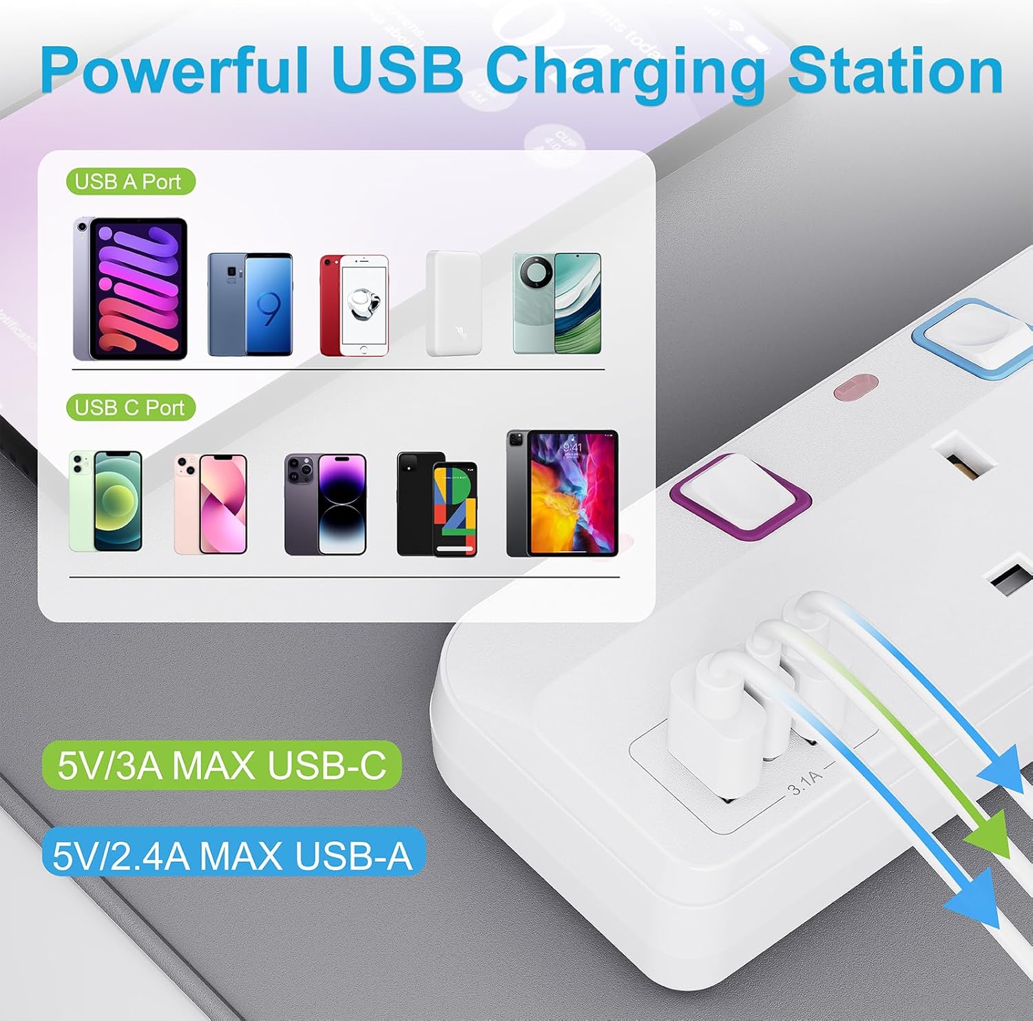 Thumbnail 2 de 10M Extension Lead with Switches