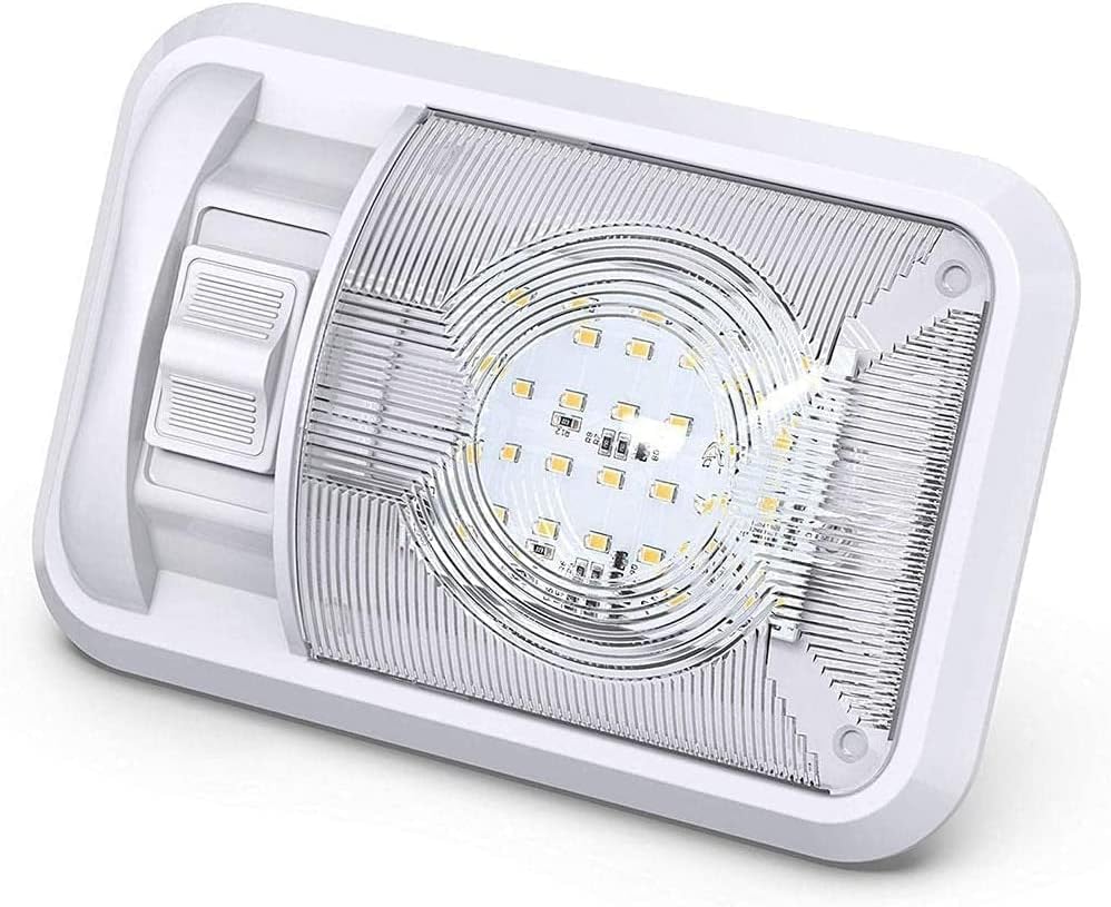Detalle de KONPWAY Single rvlight 12V LED RV Lights, 400 Lumens, Switch, Pack of 4