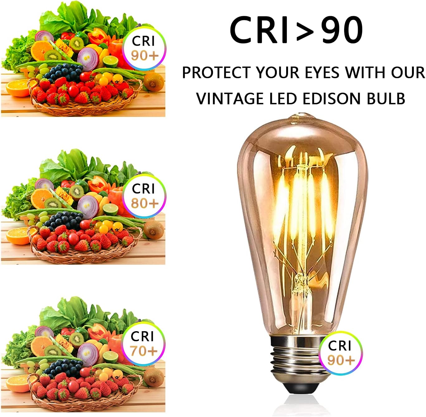 Detalle 1 de YOUDIAN 4W LED Edison Bulb 2700K