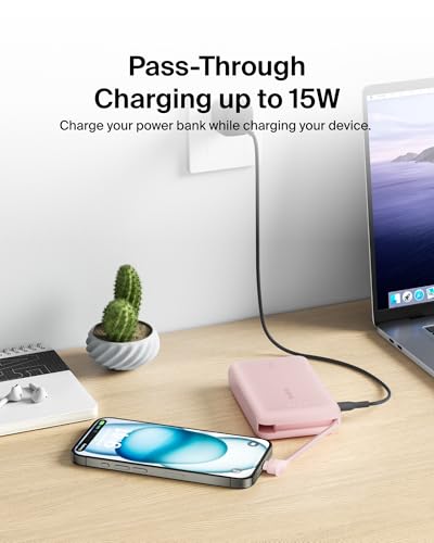 Thumbnail 6 de Belkin BoostCharge 10000mAh 20W Power Bank with Integrated USB-C Cable