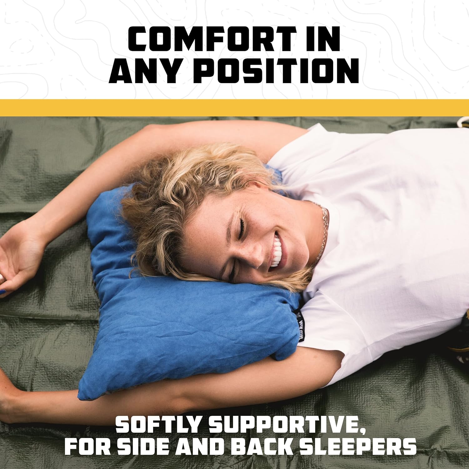 Thumbnail 5 de Wise Owl Outfitters Camping Pillow (Small/Medium): Memory Foam Travel Pillow for Sleep Anywhere