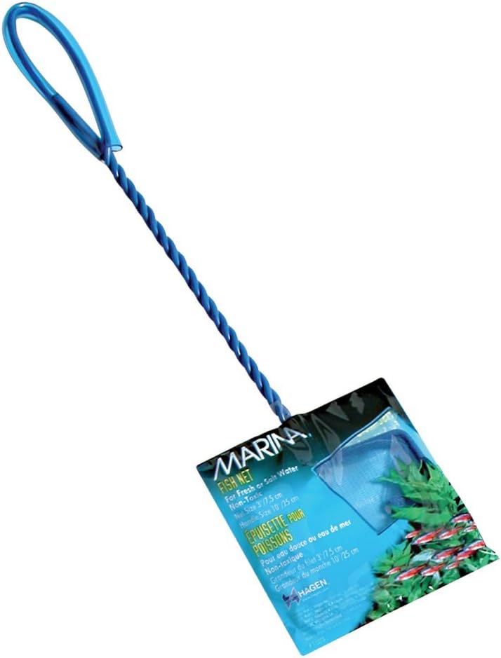 Marina Fine Soft Mesh Fish Net With Plastic Coated Handle – akvarienät, 3 tum
