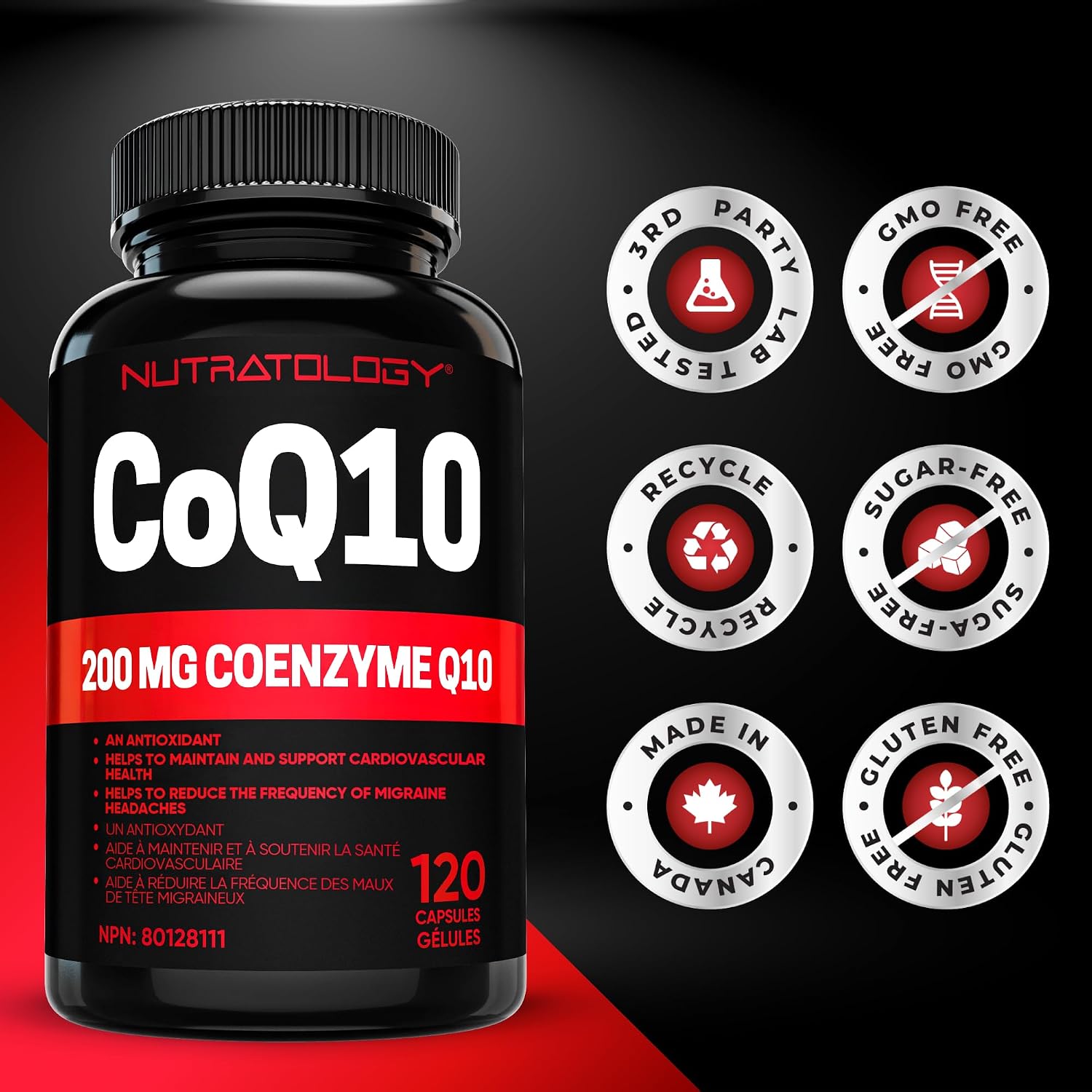 Detalle 2 de Nutratology CoQ10 supplement 200 mg