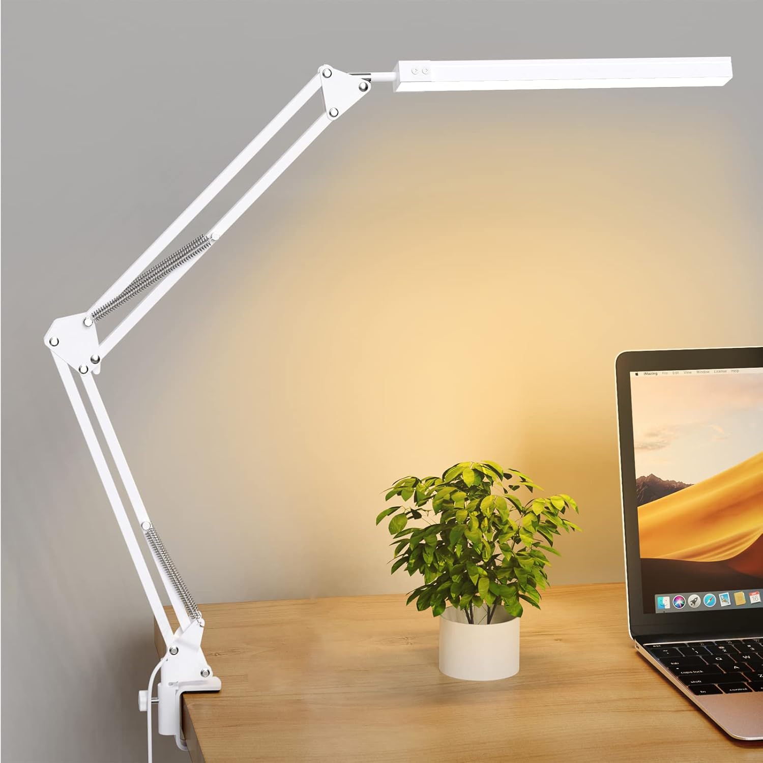 SKYLEO LED-Schreibtischlampe mit Clip – leistungsstark, flexibel, augenschutzorientiert
