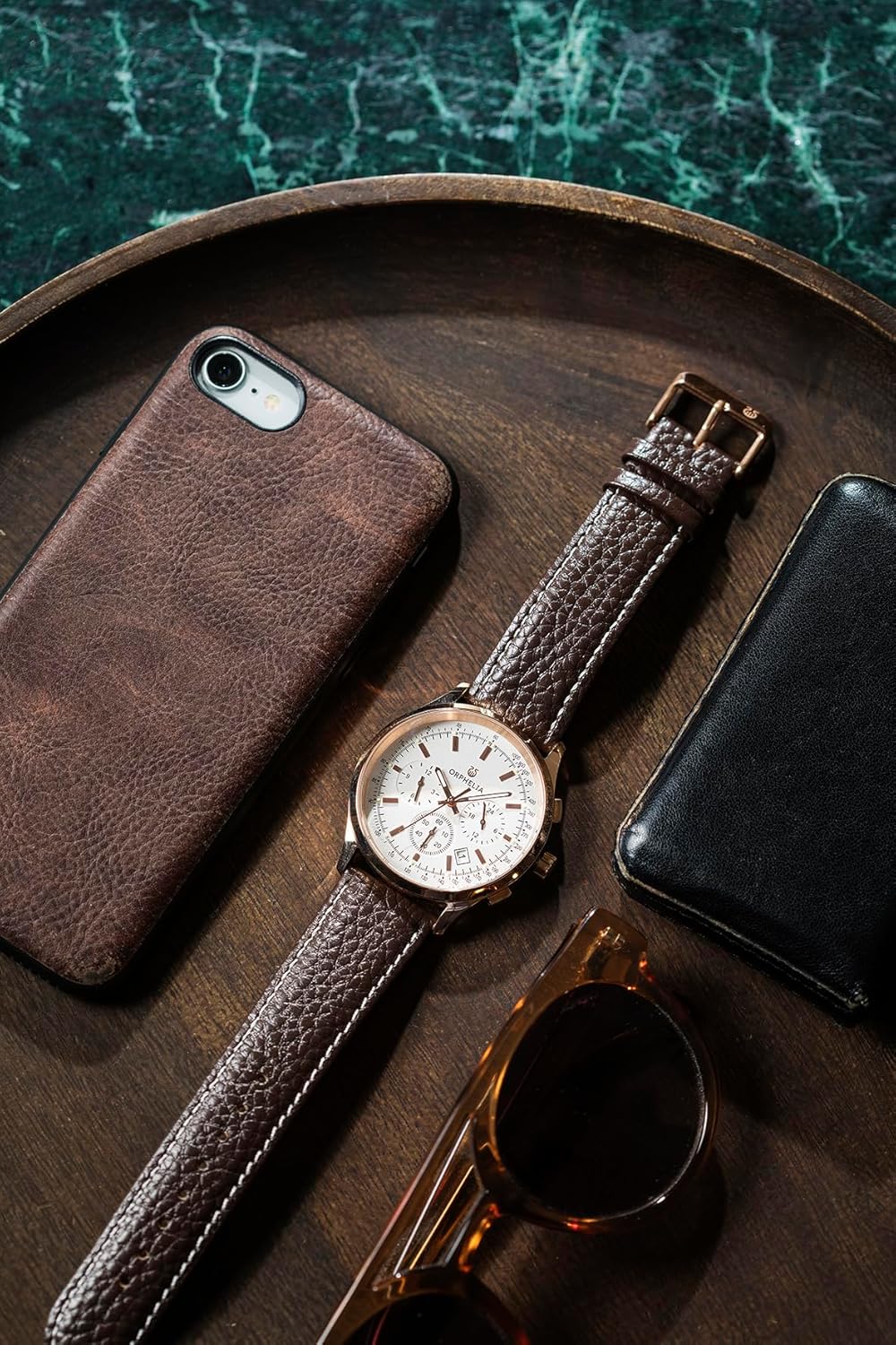 Thumbnail 4 de Orphelia Montre Homme 24h Dual Time Quarz Cuir — élégance et précision au quotidien