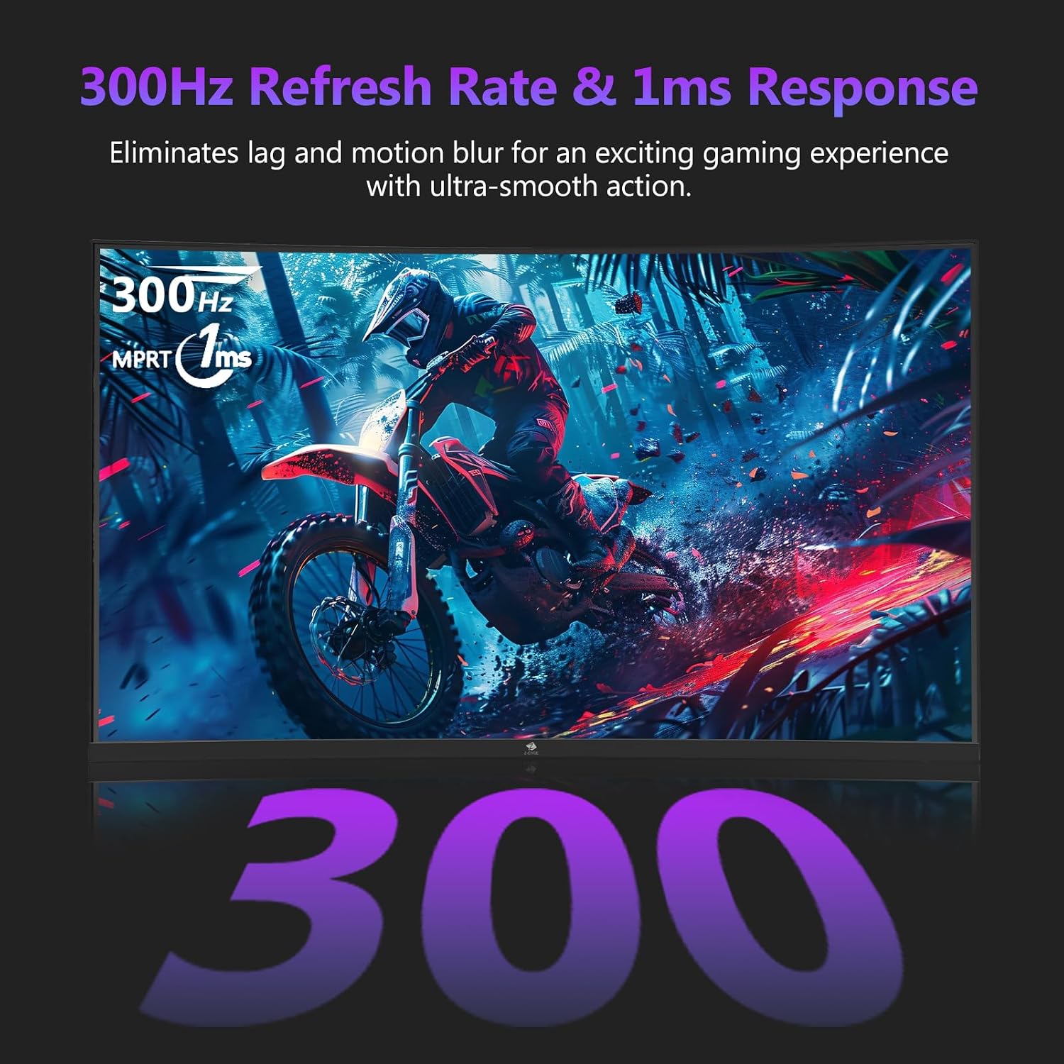 Detalle 2 de Z-Edge 27 Zoll Curved Gaming Monitor 300Hz
