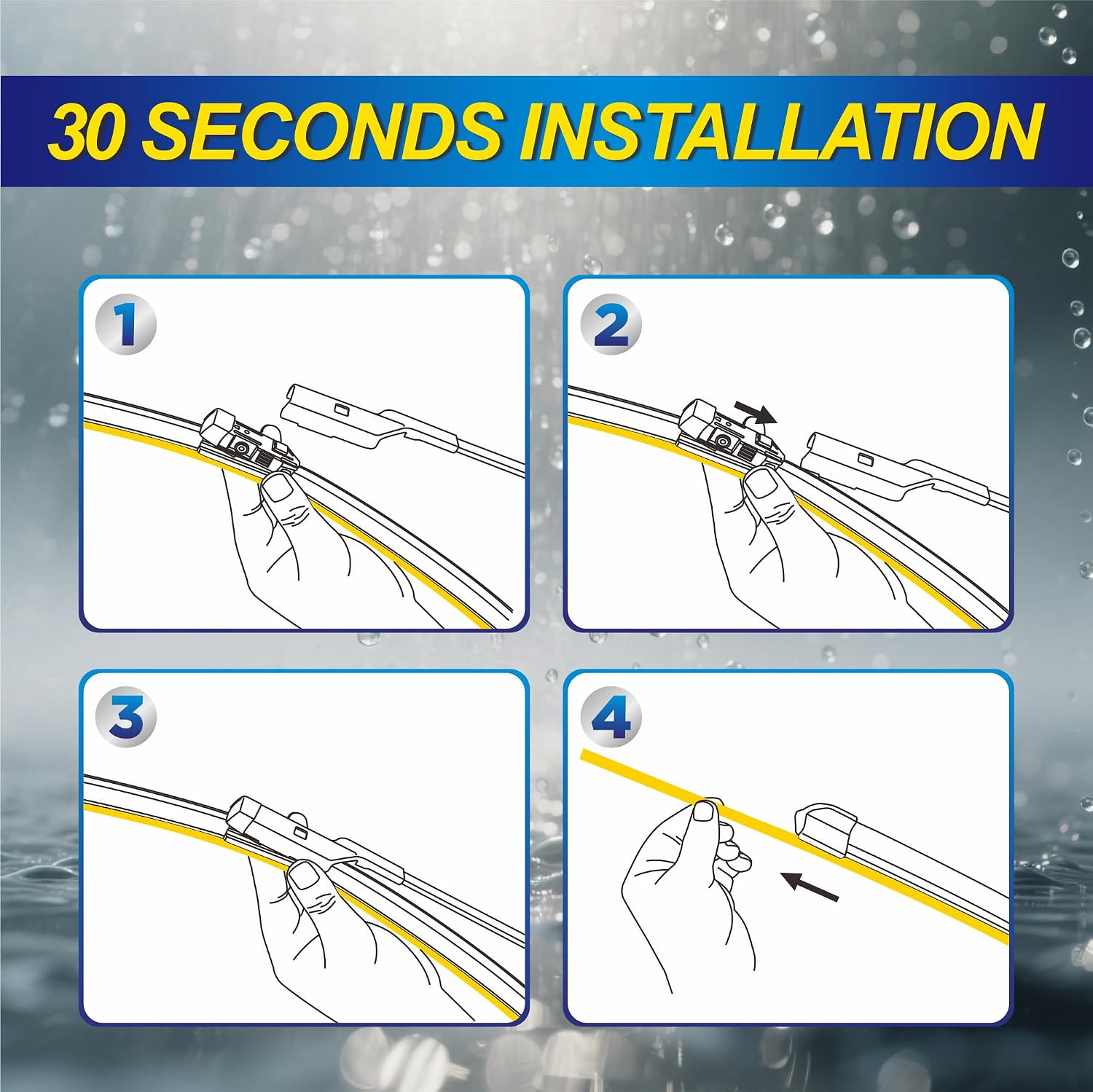 Thumbnail 5 de 5 PLUS Silicone Wiper Blades 3-Pack