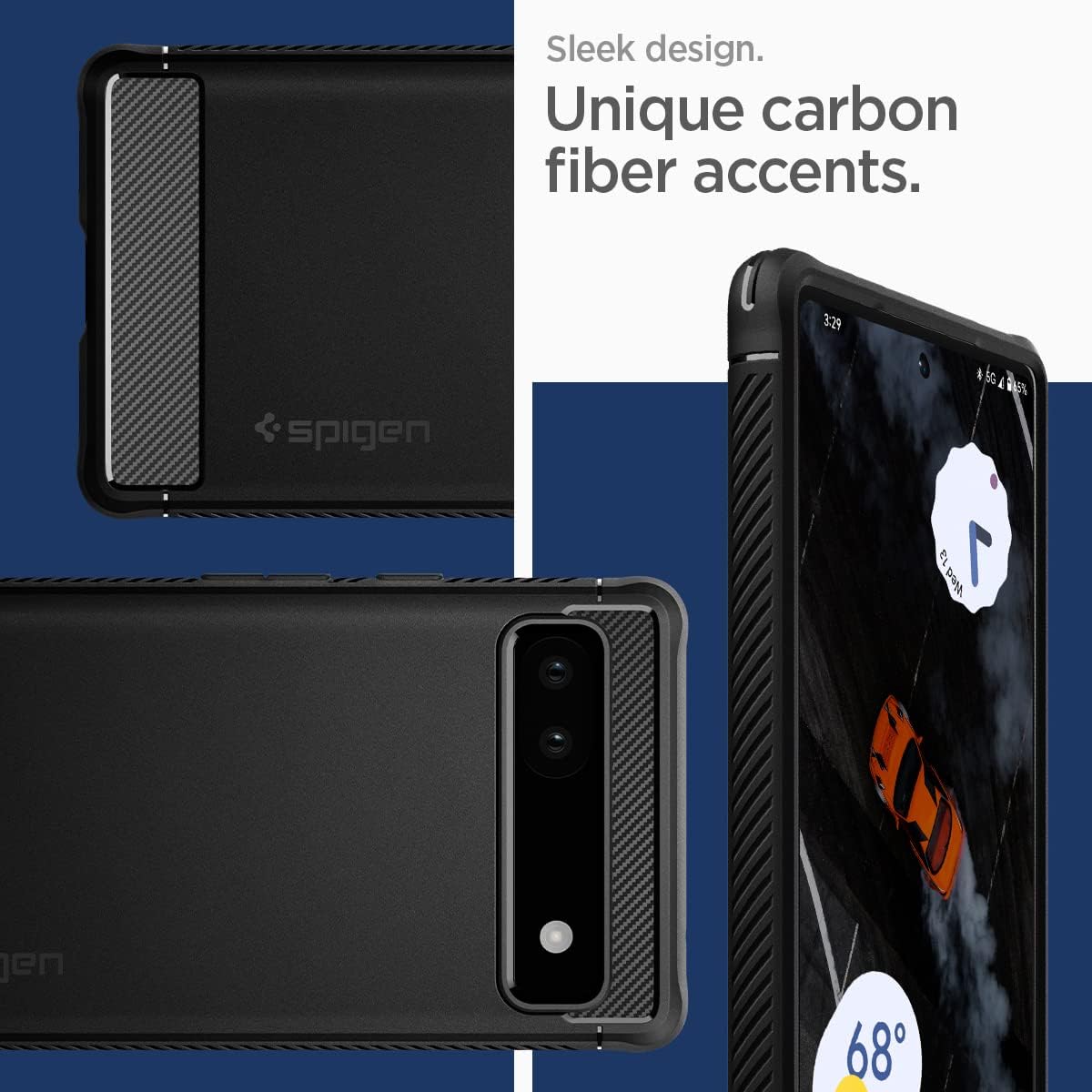 Thumbnail 3 de Spigen Rugged Armor pour Pixel 6a — coque noire