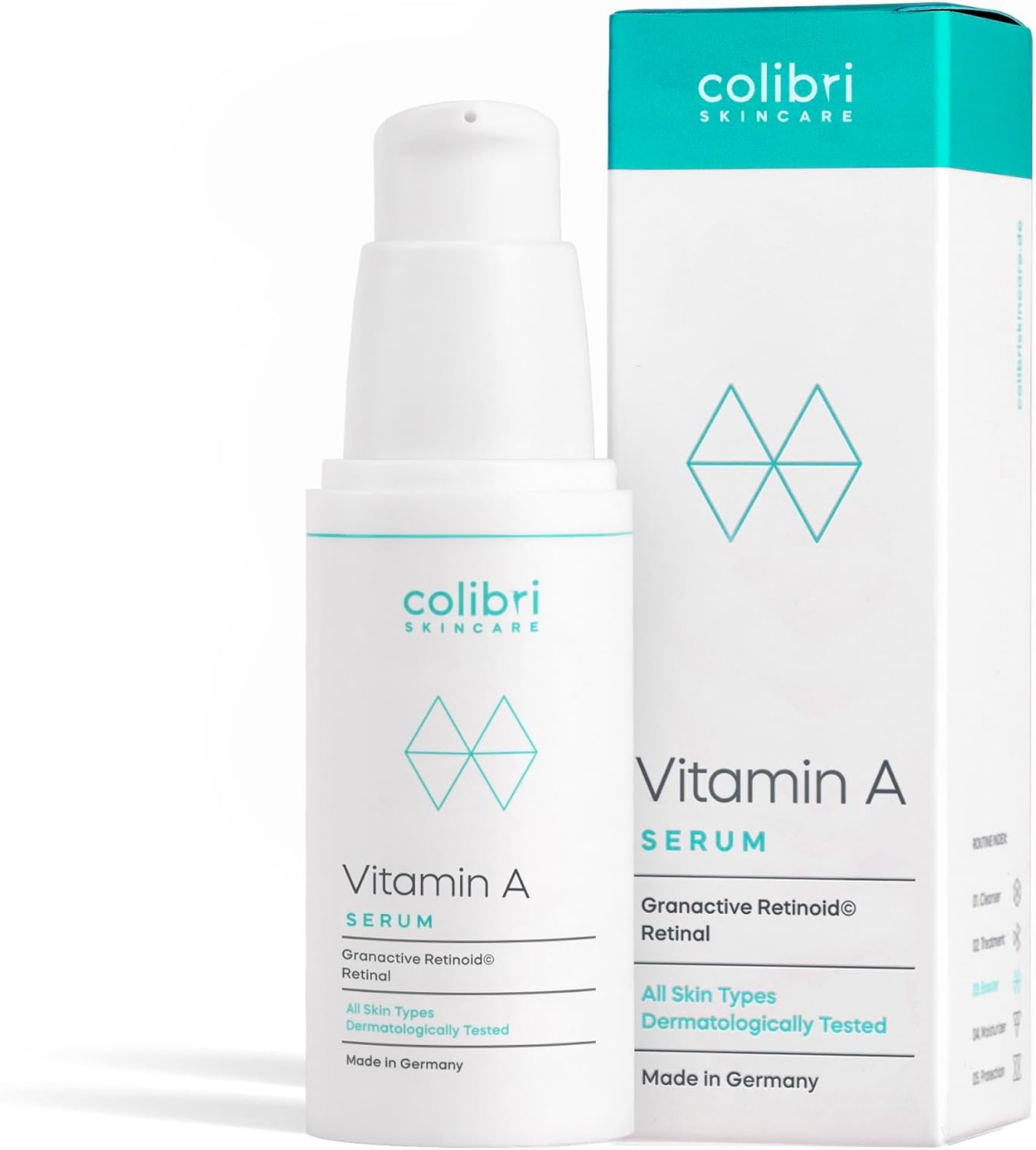 colibri skincare Vitamin A Sérum au rétinol, rétinal et bakuchiol (30 ml) — anti-âge visage