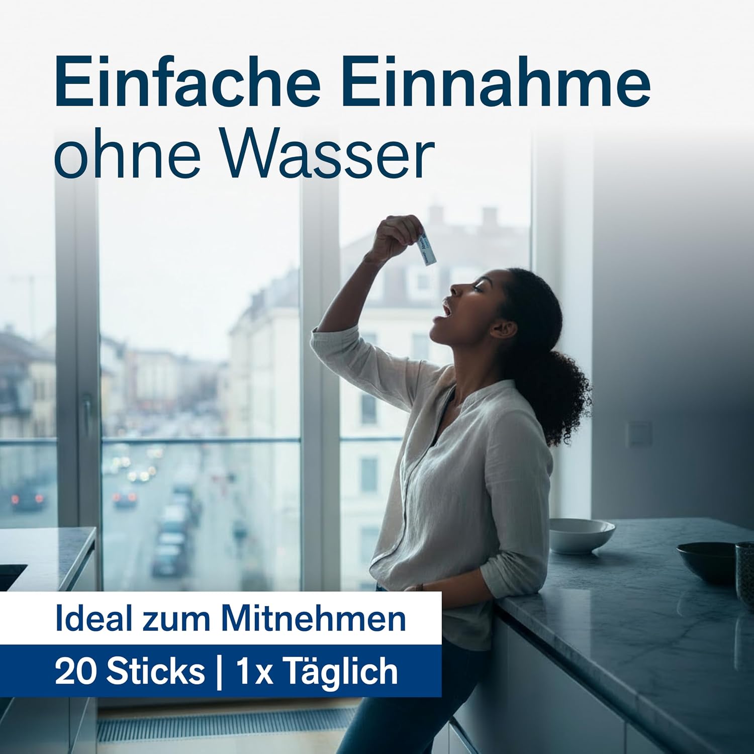 Detalle 1 de tetesept Abwehr Complete Direkt Sticks – 10fach Formel mit Vitamin C + D3 + Zink, vegetarisch & laktosefrei
