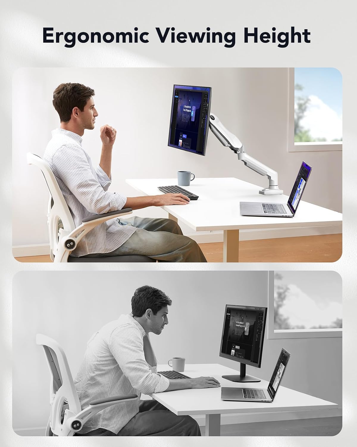 Detalle de HUANUO Monitorhalterung VESA 75/100 für bis 32 Zoll