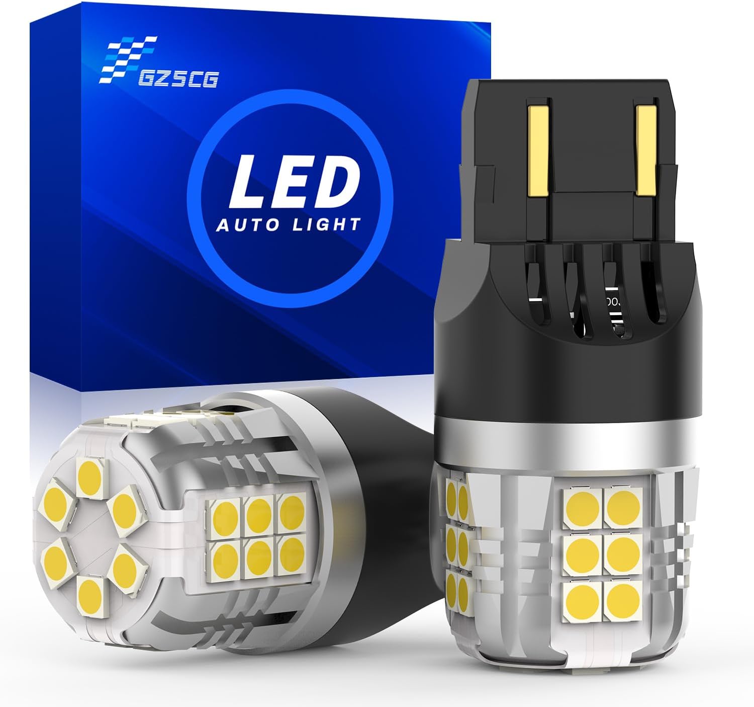 Detalle de 7443 LED W21 5W bulbs, 1500lm