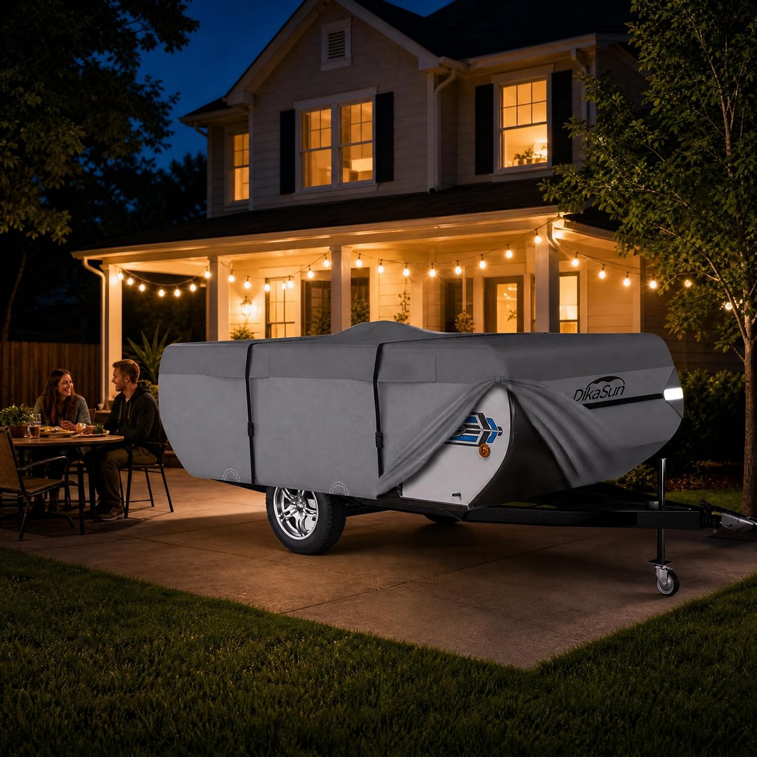 Thumbnail 4 de DikaSun Pop Up Camper Cover 8'-10' — 7-Layer Waterproof RV/Tailer Cover with UV Protection
