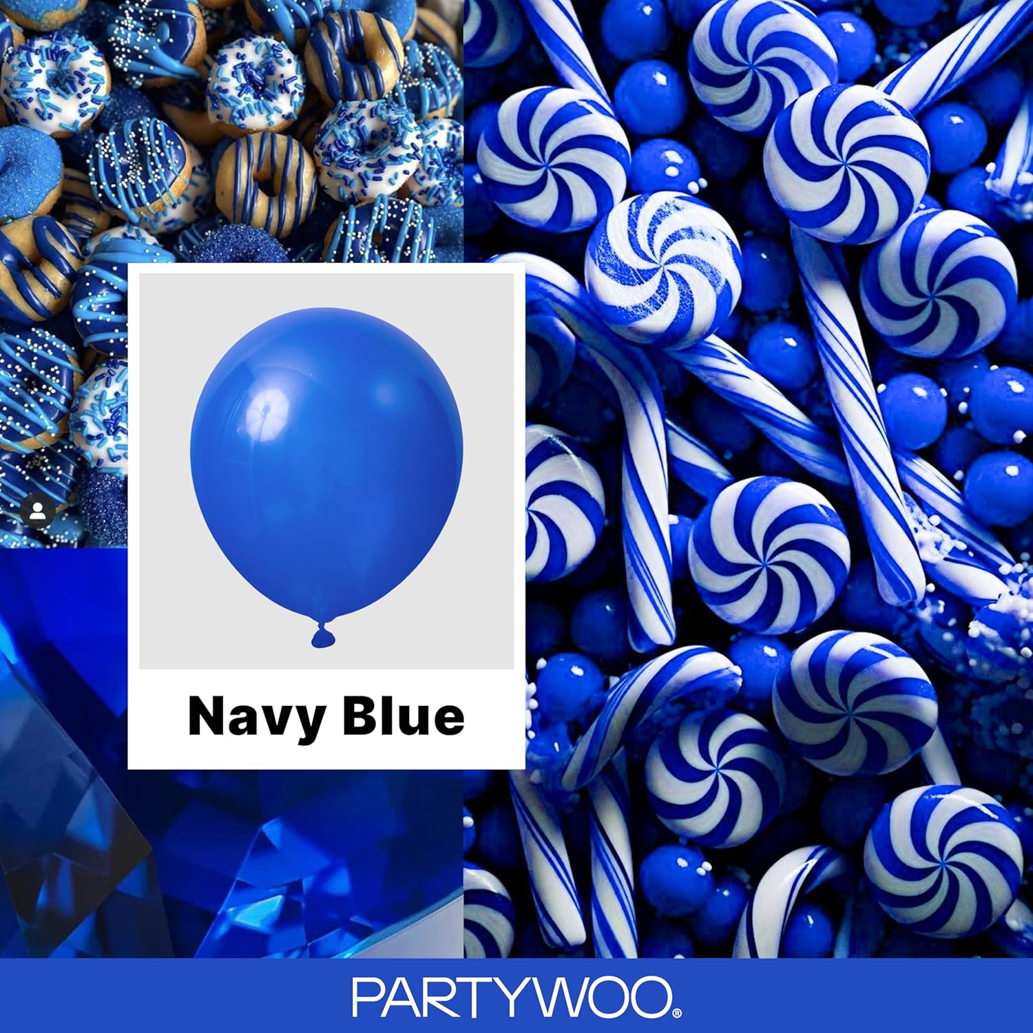 Thumbnail 1 de PartyWoo 140-Piece Navy Blue Balloon Kit for Arches, Garlands, and Celebrations