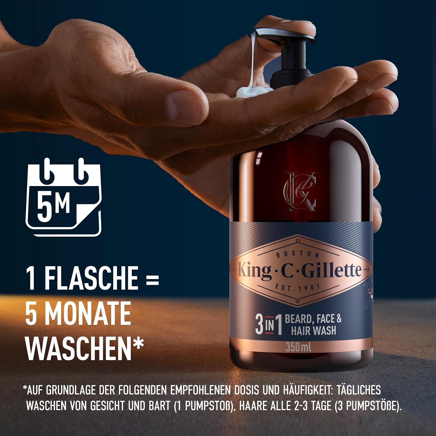 Thumbnail 4 de King C. Gillette 3‑in‑1 Waschgel 350 ml