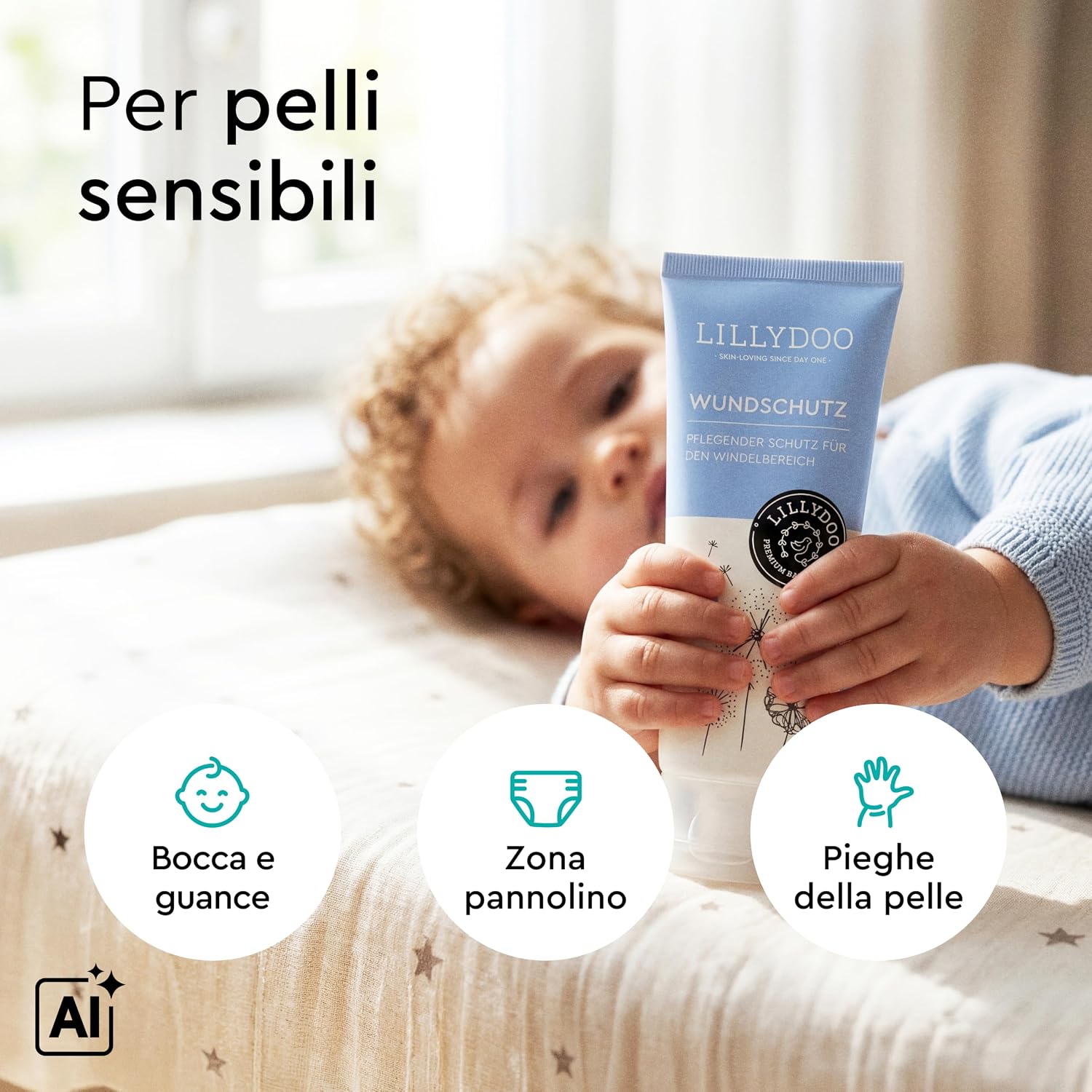 Thumbnail 4 de LILLYDOO Crema Protettiva Lenitiva per Cambio Pannolino - 75 ml, senza profumi né coloranti