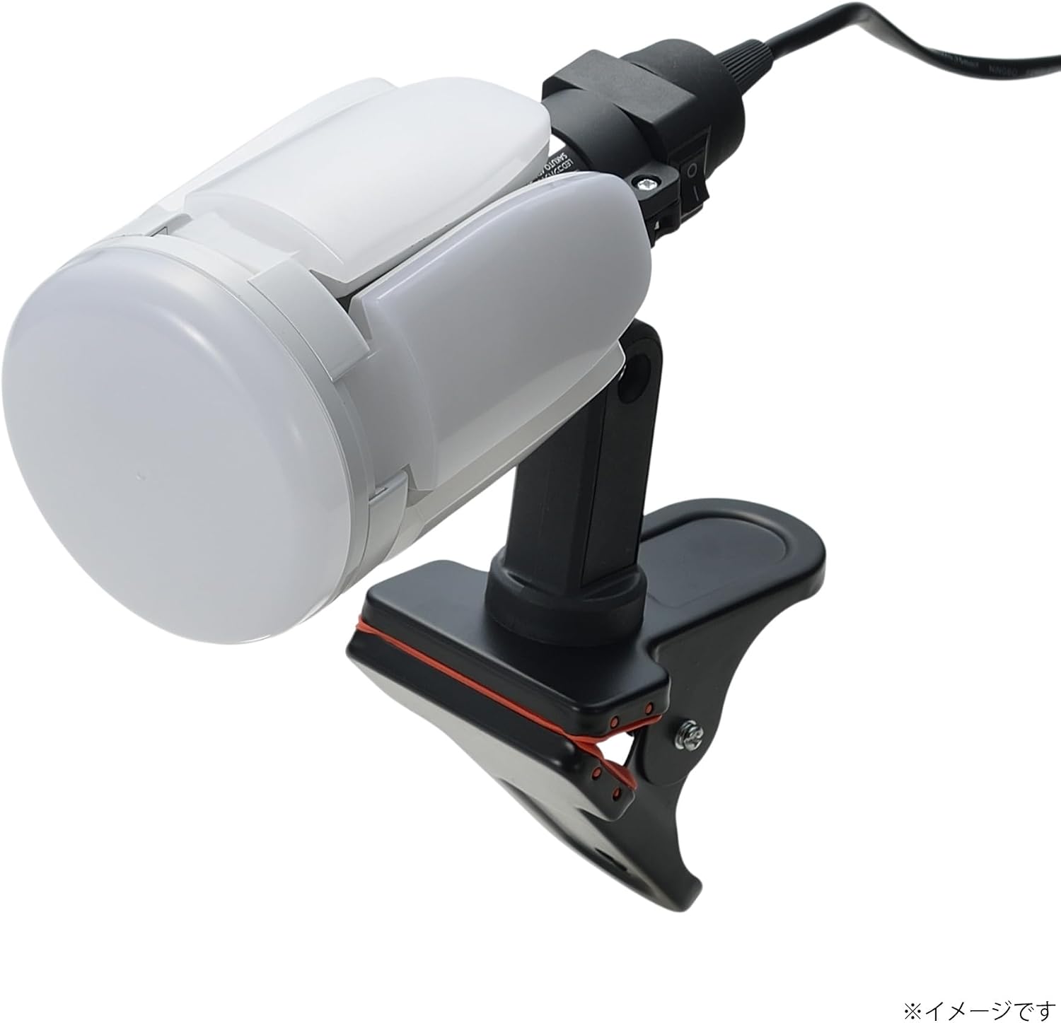 Detalle 2 de 高儀 EARTH MAN SAKUTO 45W CLT-45SLA LEDクリップライト E26・昼光色・連結コンセント付き