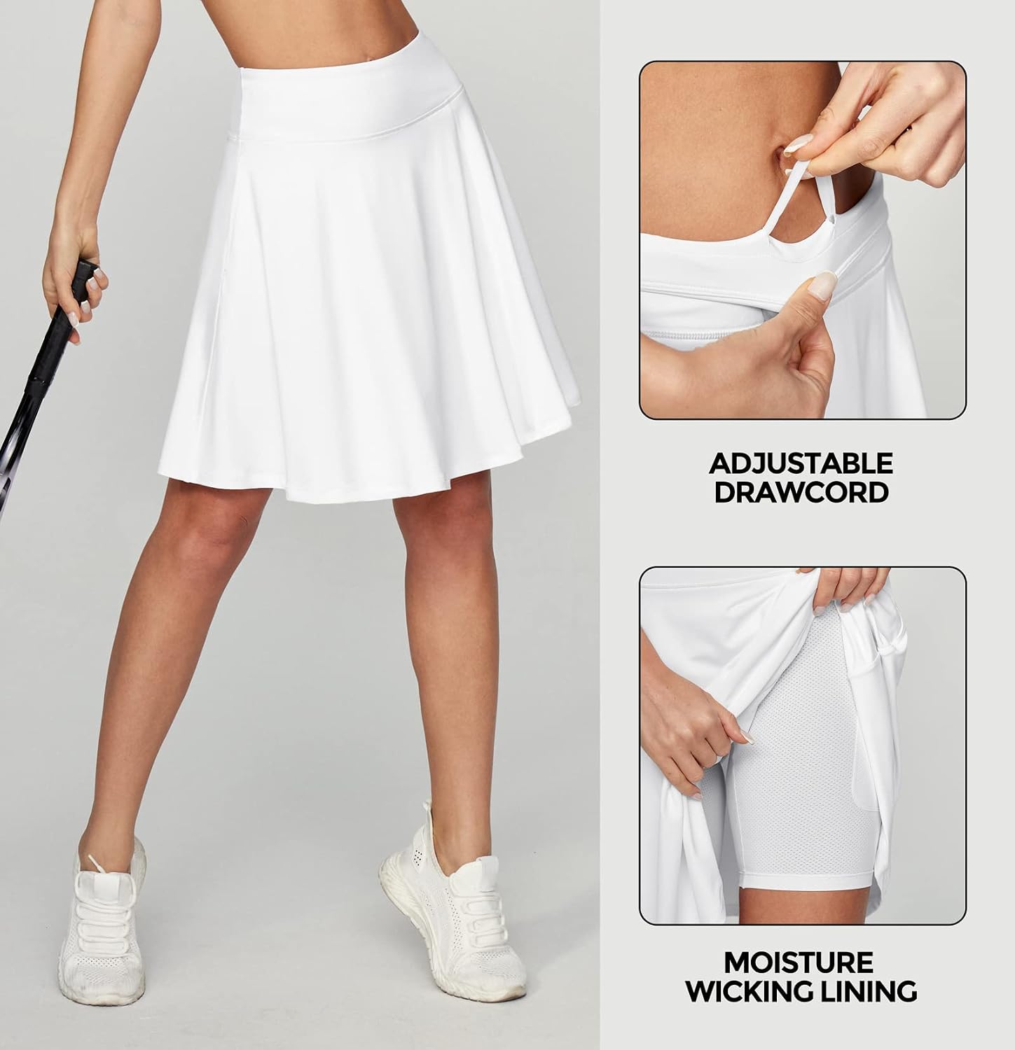 Detalle de IUGA 20" Tennis Skirt Skorts with Pockets