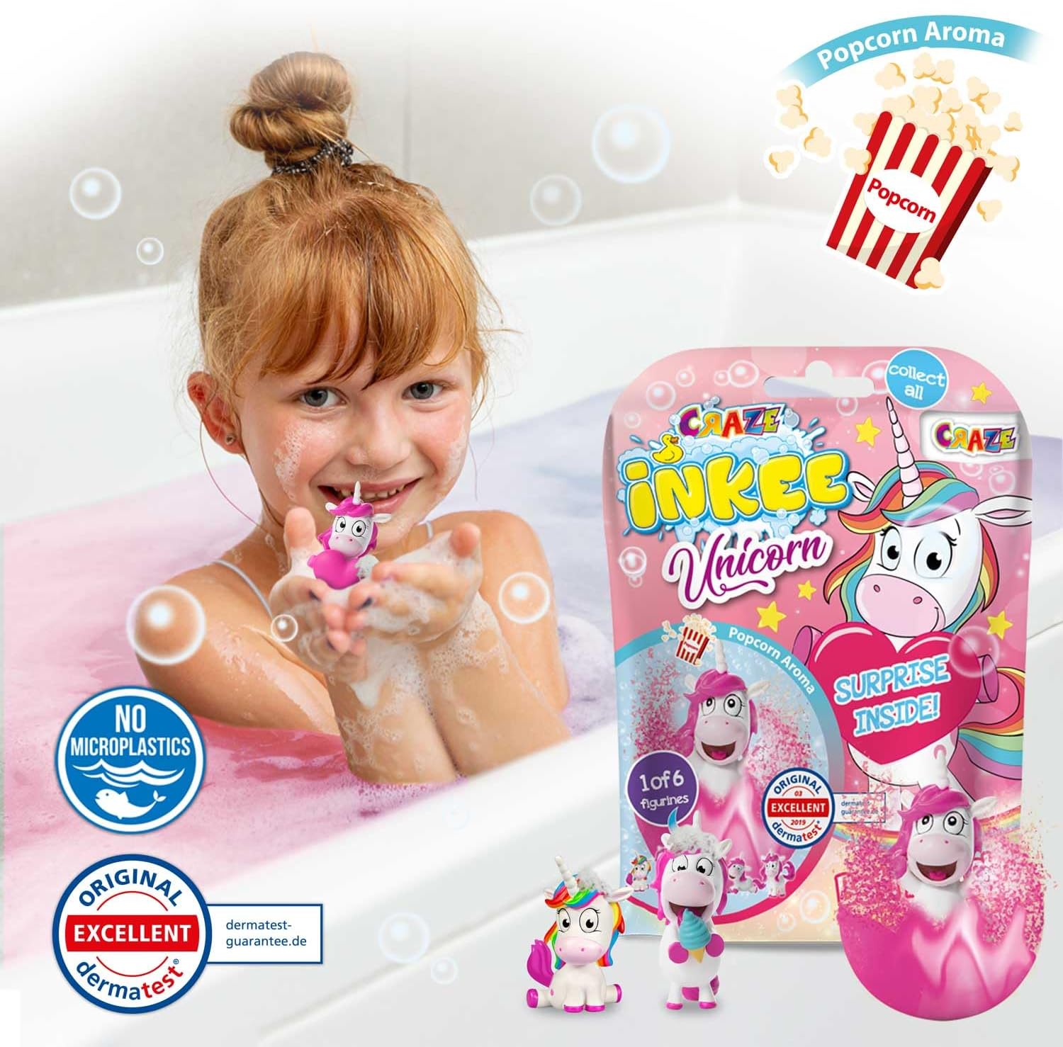 Thumbnail 4 de INKEE Surprise Unicorn 8 Bombas de Baño 🦄 con Sorprensa