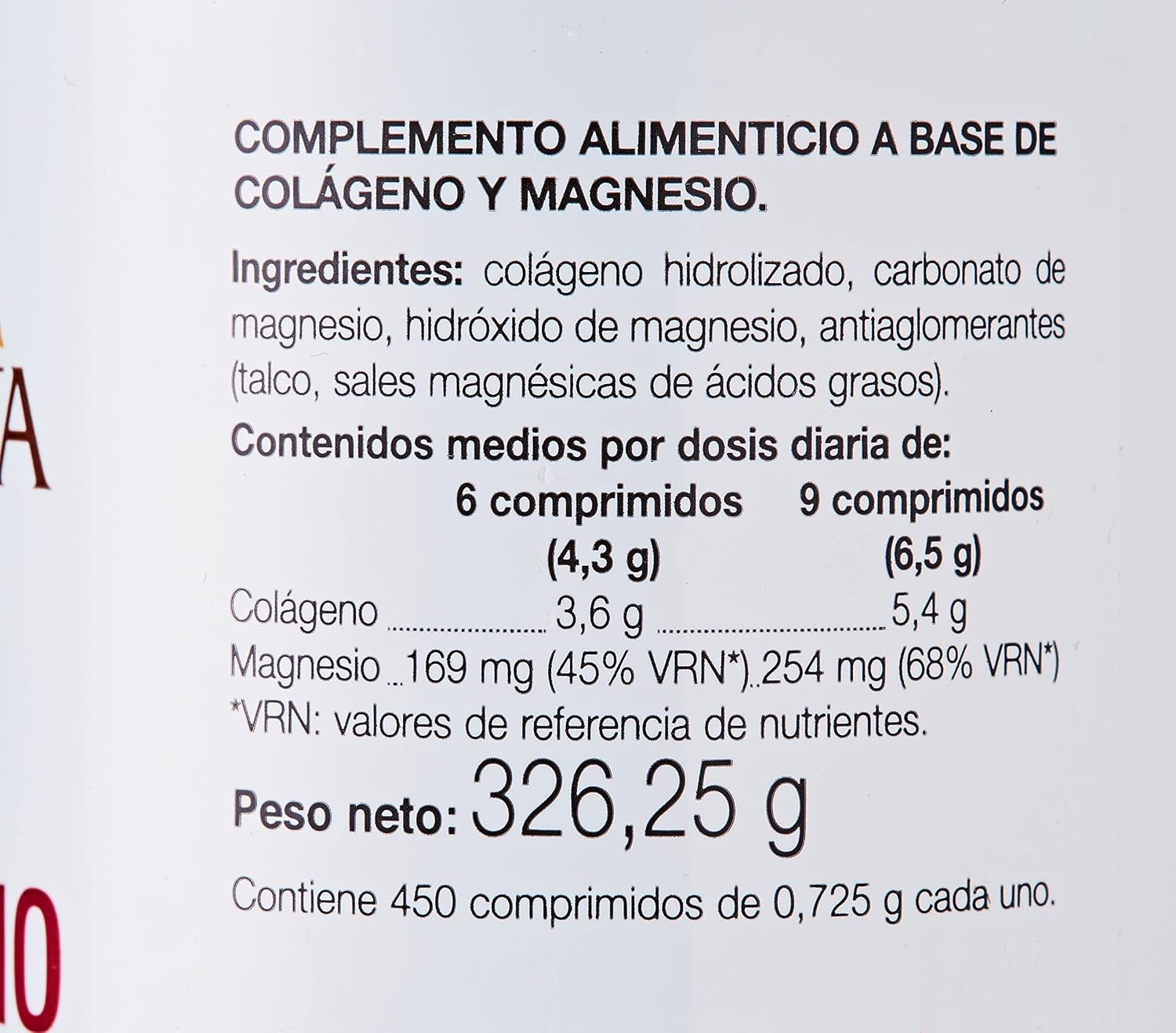 Detalle de Ana María Lajusticia Pack de Colágeno con Magnesio (900 comprimidos) – 75 días de uso
