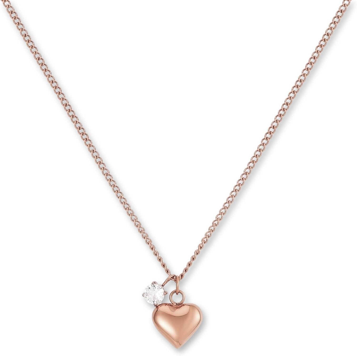 Thumbnail 6 de GD GOOD.designs EST. 2015 Collier cœur avec pendentif en zircone – Acier inoxydable 316L, finition Or 18k / Or rose 18k / Argenté, longueur ajustable 42–47 cm