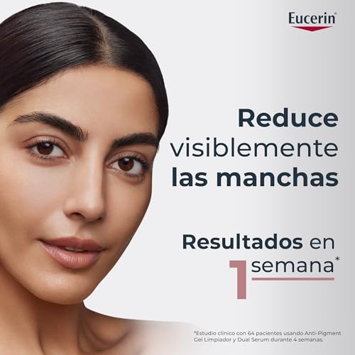Detalle de Eucerin Anti-Pigment Gel Limpiador Facial (400 ml): exfoliante diario para una piel más luminosa y uniforme