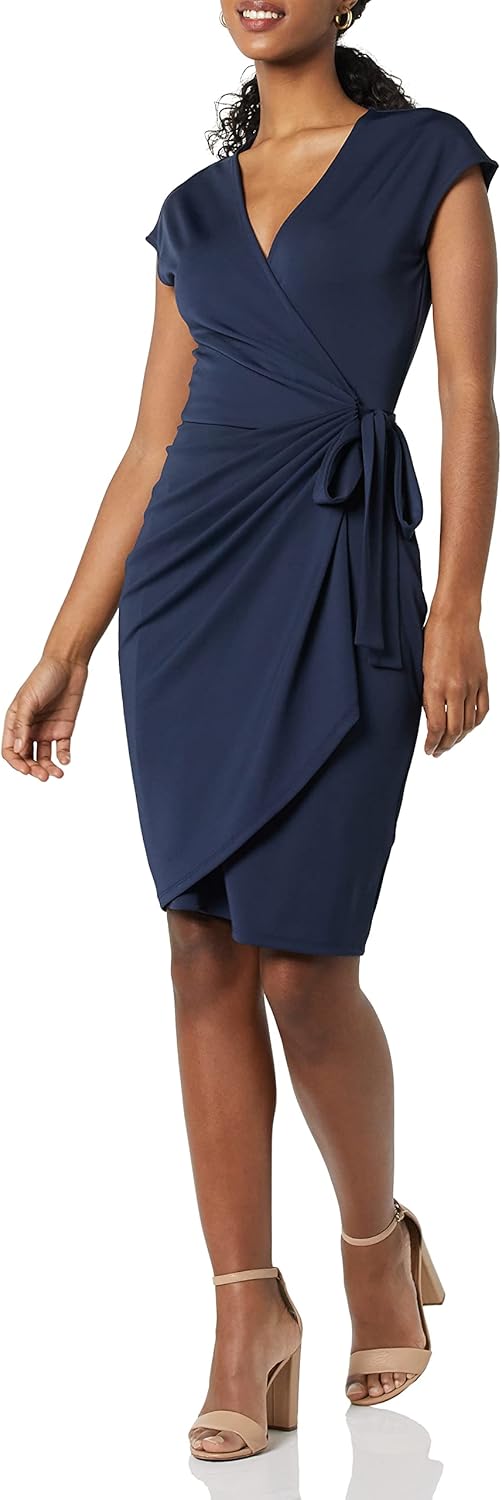 Thumbnail 5 de Amazon Essentials Women's Classic Cap Sleeve Wrap Dress (Available in Plus Sizes) – UK