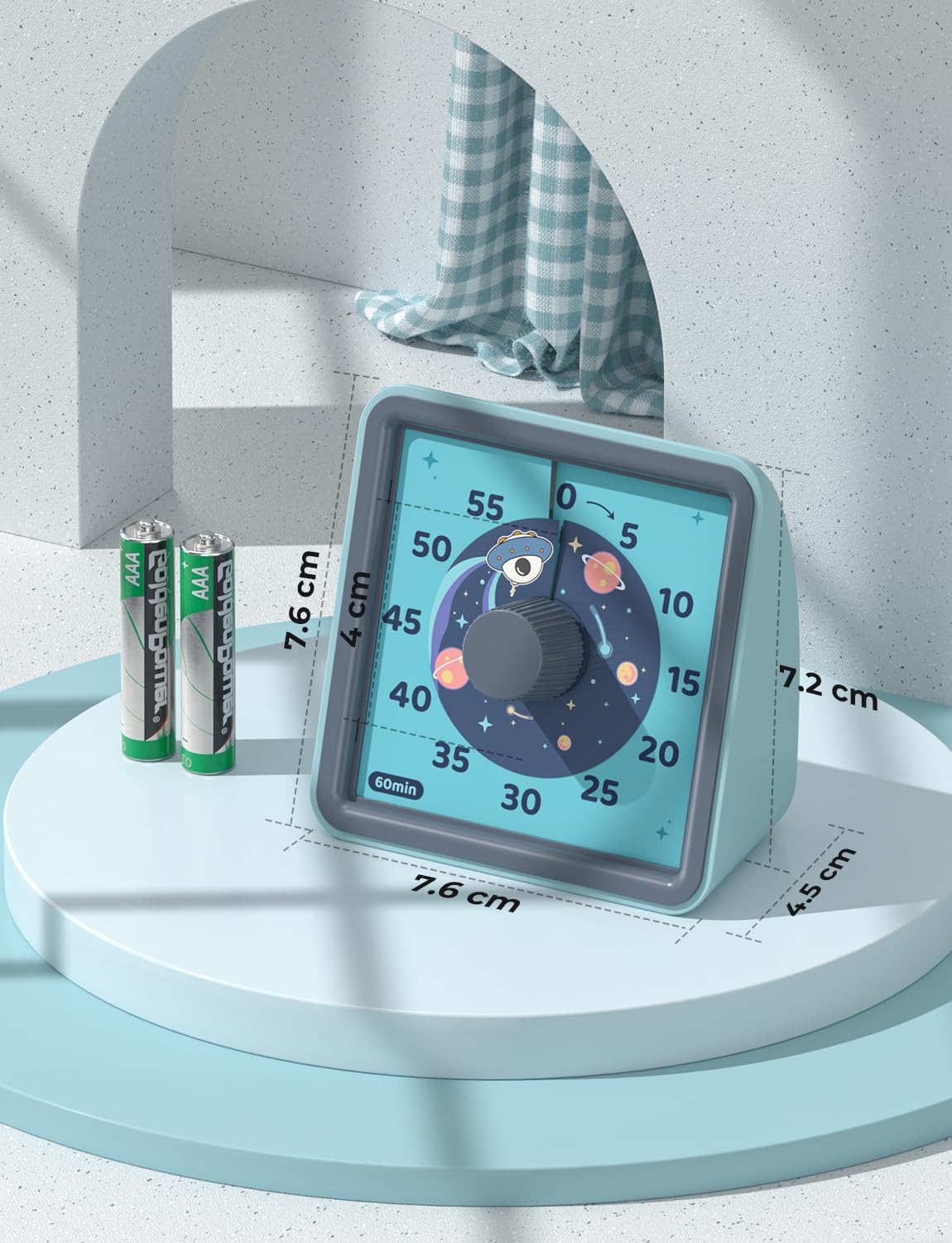 Detalle 2 de LIORQUE Timer Visivo Bambini 60 Minuti: Timer Analogico Silenzioso e Guidato per Aule e Riunioni
