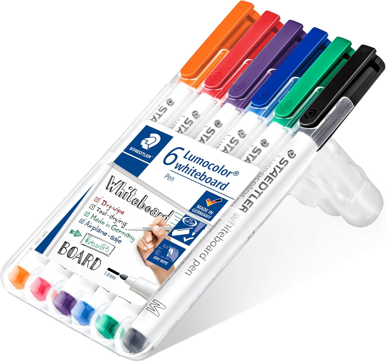 Thumbnail 1 de Staedtler 301 WP6 Whiteboard Pens (Pack of 6) – xylene & toluene free ink