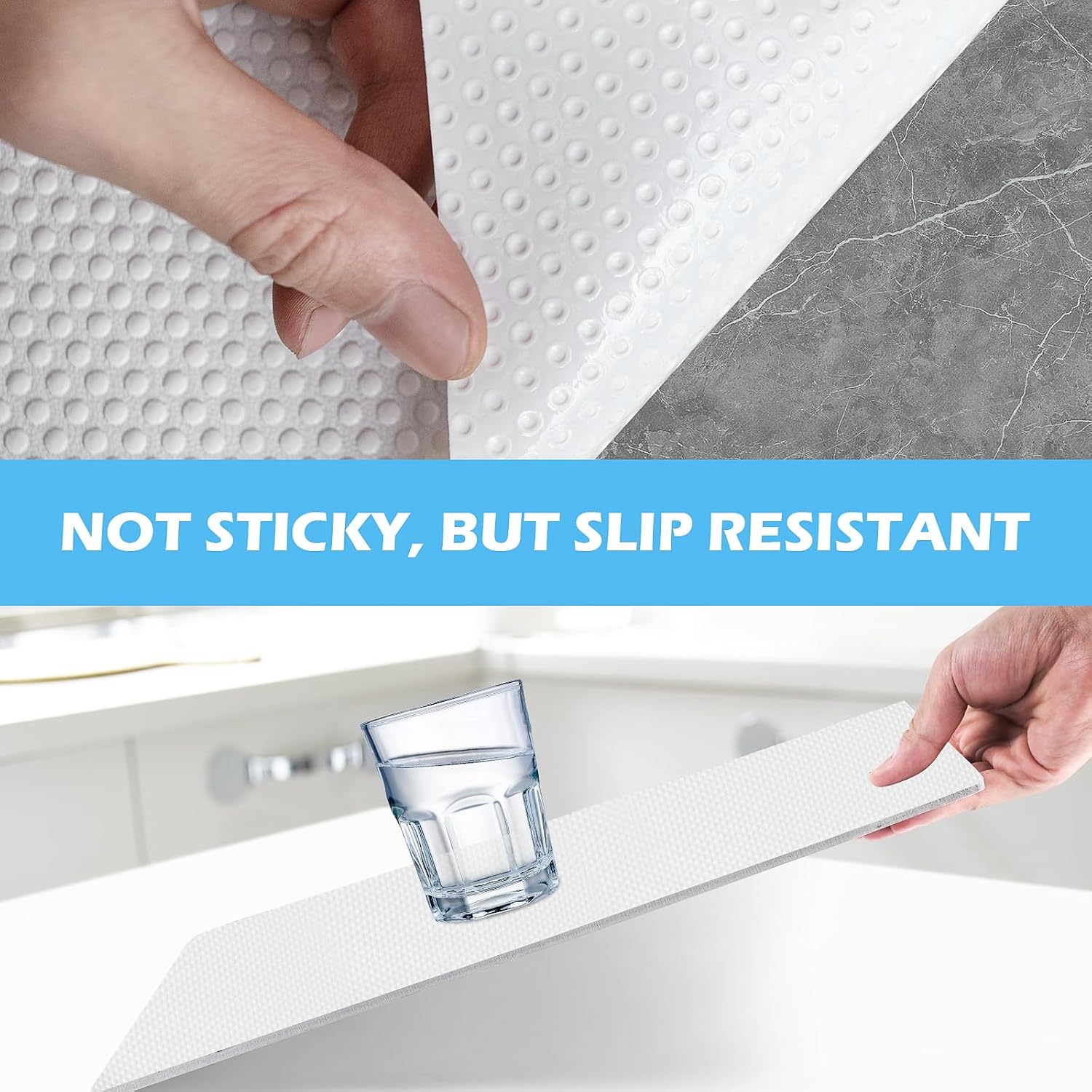 Thumbnail 2 de MooiFun Drawer Liners: Waterproof, Non-Slip EVA Shelf Liner for Cabinets, Drawers and Fridges