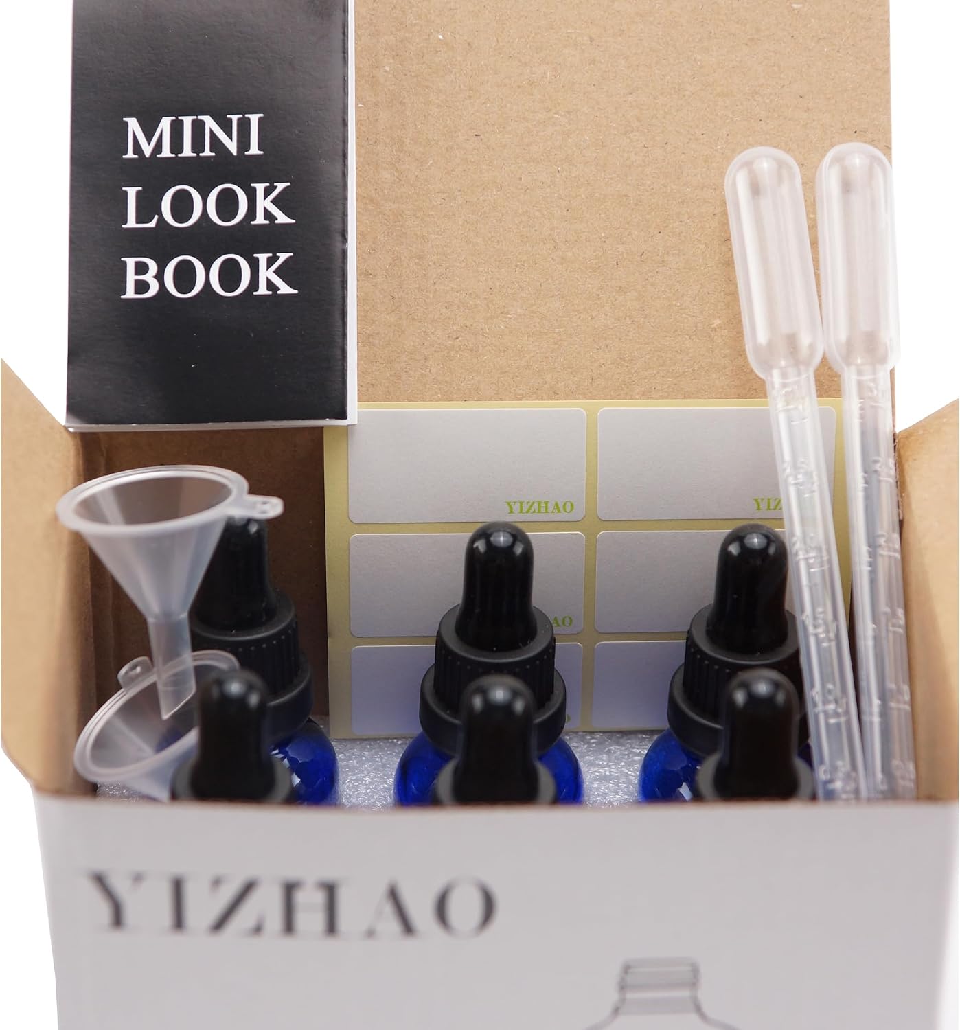 Thumbnail 5 de YIZHAO Pipettenflasche 30 ml aus Braunglas mit Pipette – Apothekerflasche für ätherische Öle & Duftöle (6er-Set)