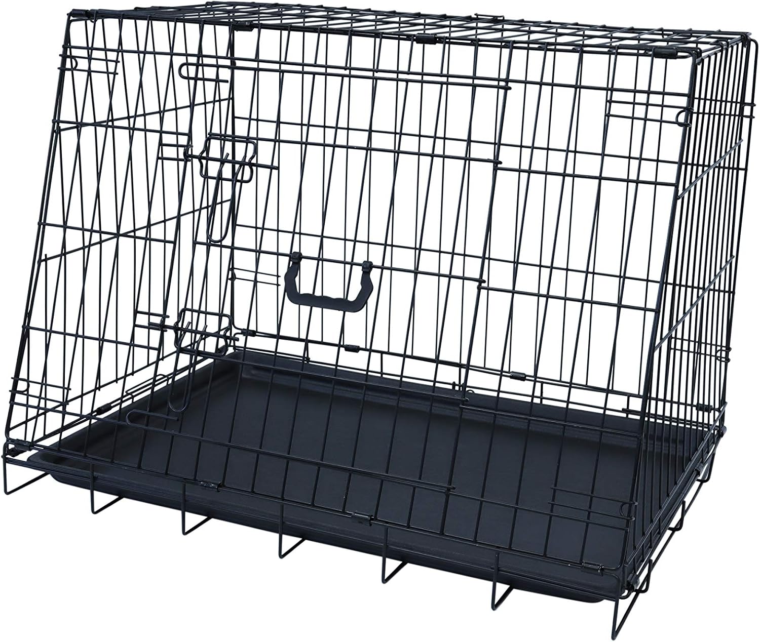 Detalle de Faltbare schräge Hundebox Medium 76x56x54cm