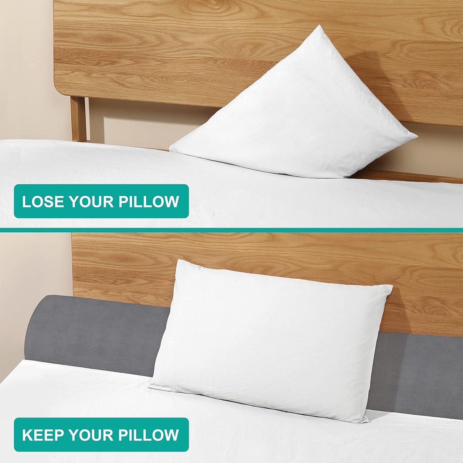 Detalle 2 de Vekkia King Bed Wedge Pillow 76"x10"x6"