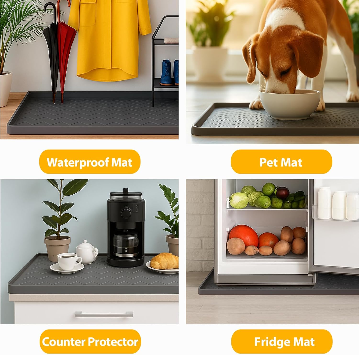Thumbnail 5 de TigeJoy 34" x 22" Under Sink Mat Waterproof Protector