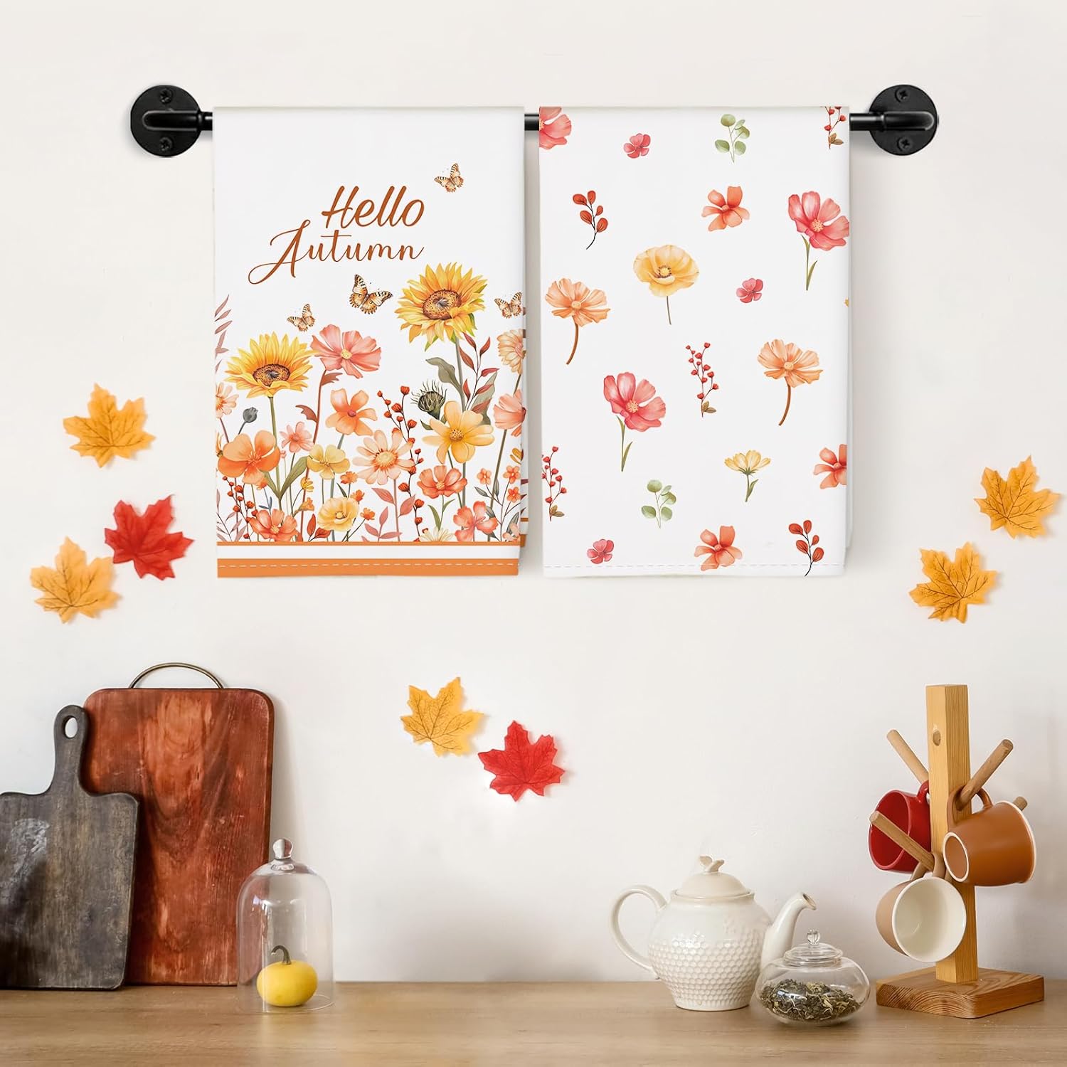 Thumbnail 1 de Arquiel 4er Set Geschirrtücher Herbst – 100% Baumwolle, 48 x 70 cm