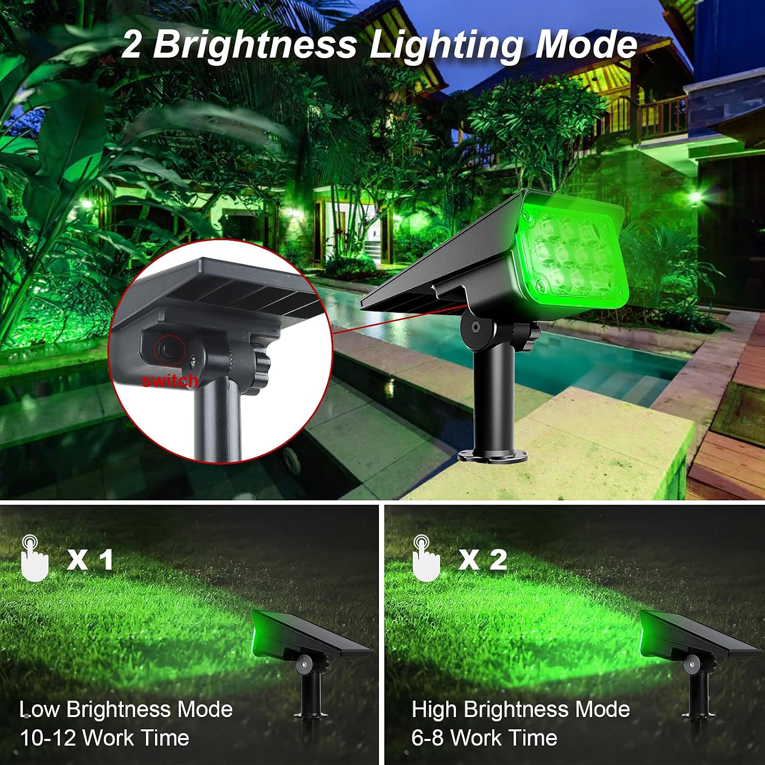 Thumbnail 1 de NATPOW Solar Spotlight for Garden