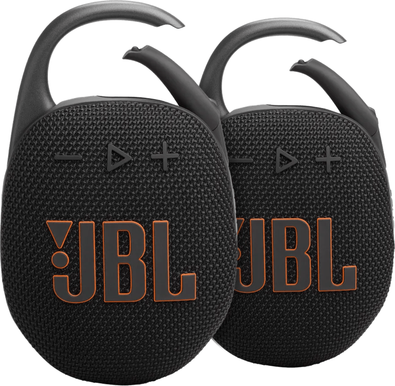 Detalle de JBL Clip 5 Schwarz Doppelpack 12 Stunden